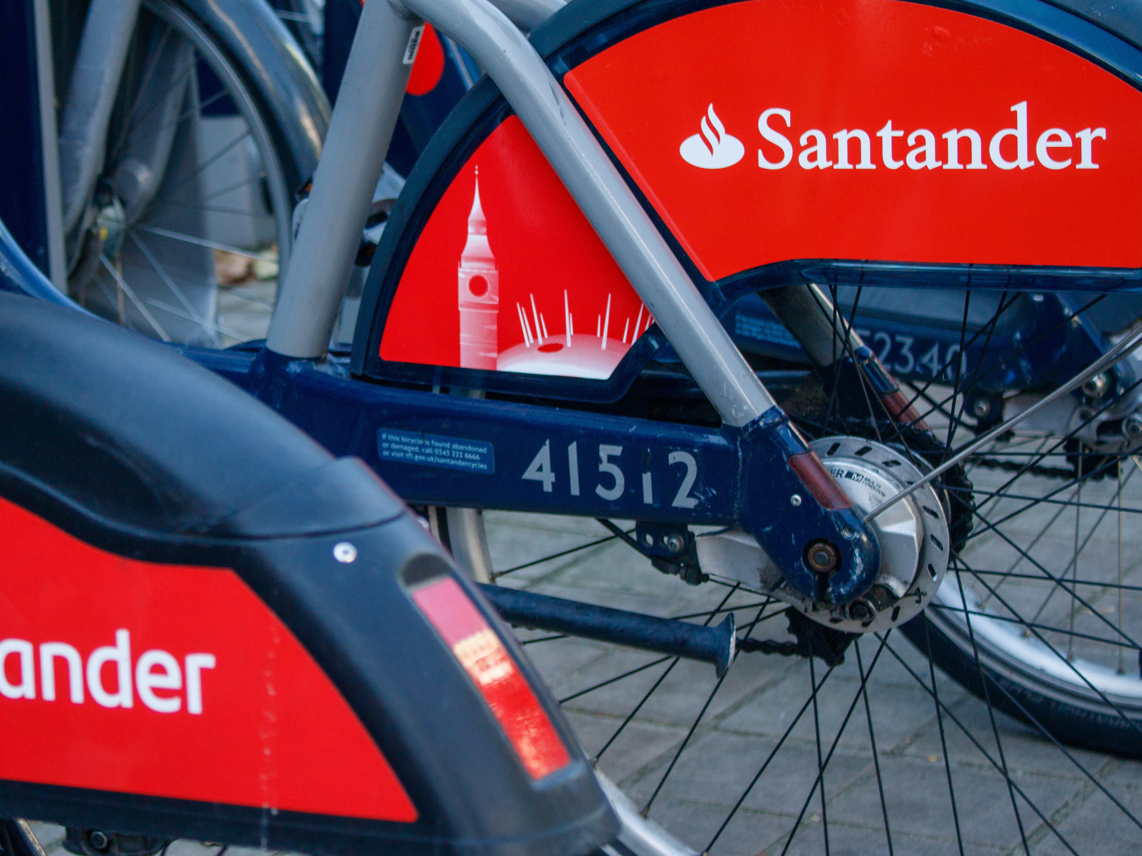 September 19th, 2025 - Santander Bike stock image
