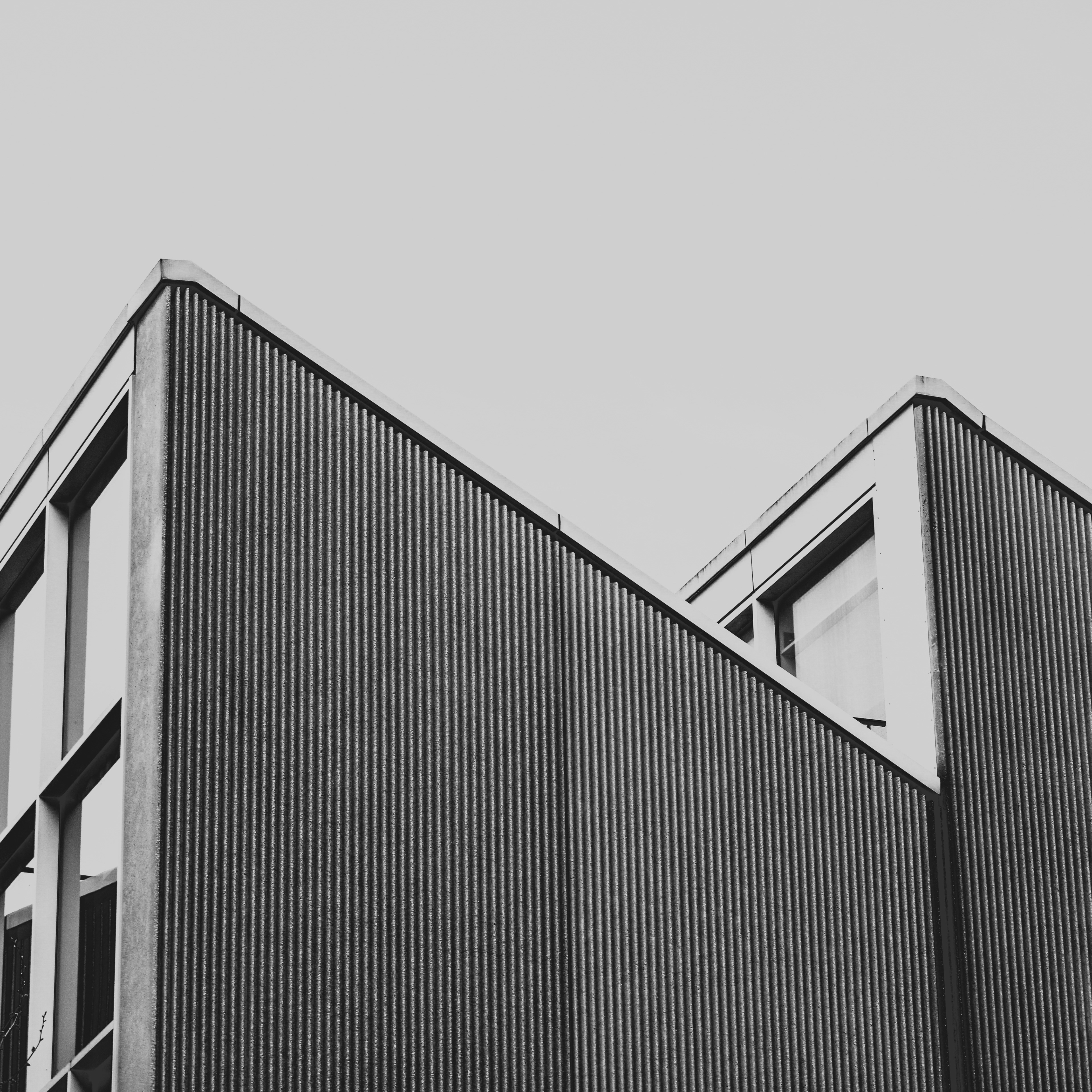 March 29th, 2024 - Monochrome image of two buildings