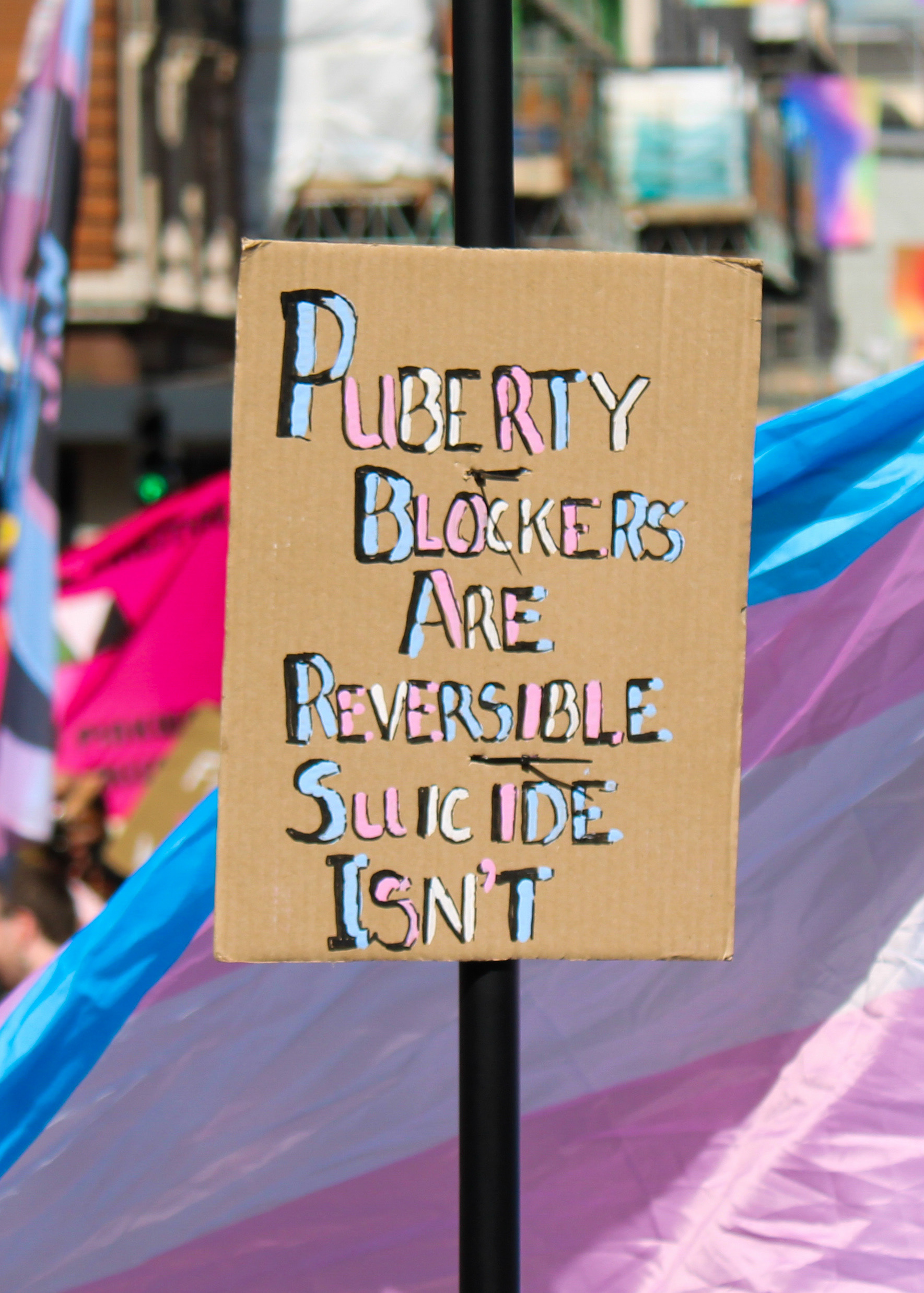 July 27th, 2024 - A sign at a trans rights demo