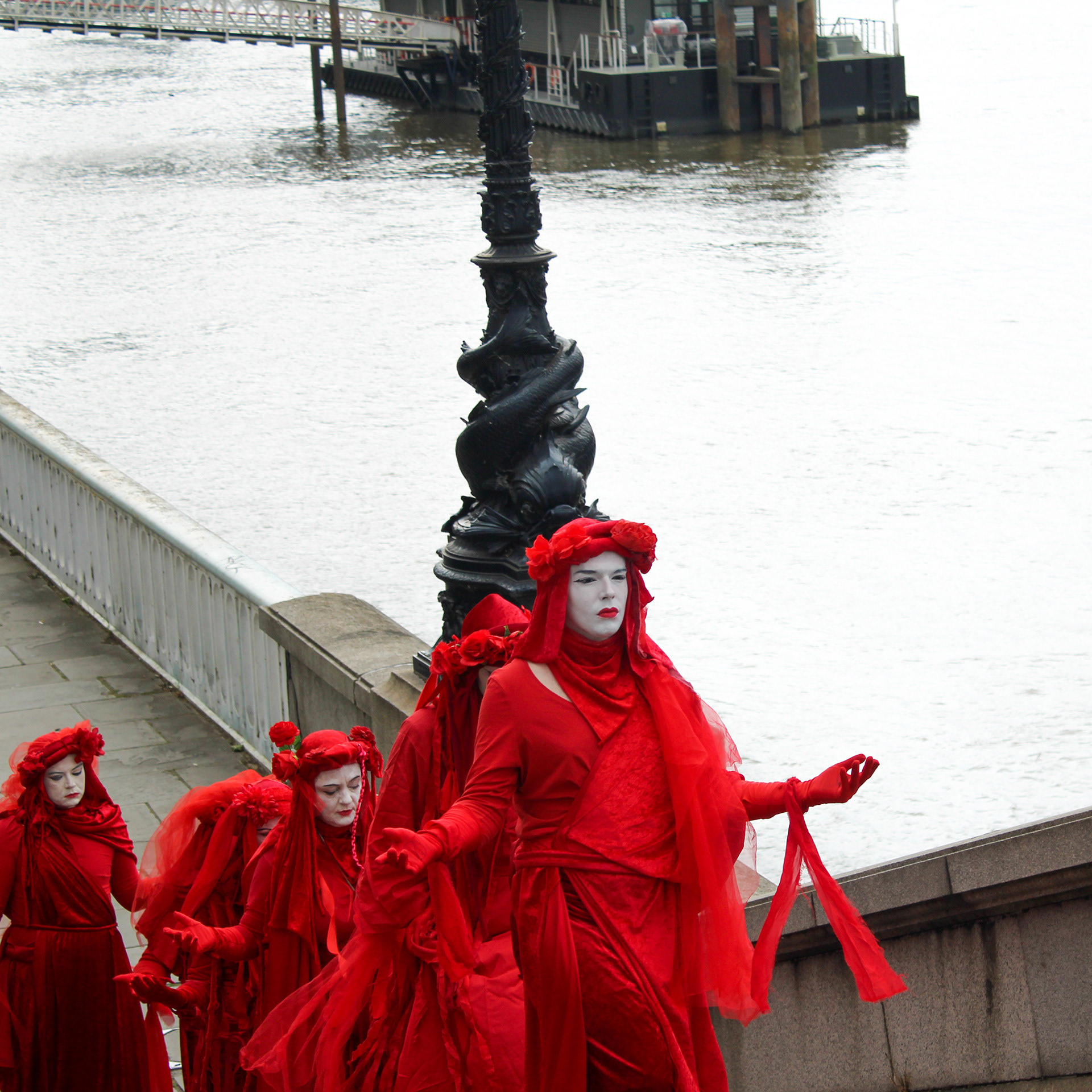 June 4th, 2025 - Red Rebels walk along the River Thames