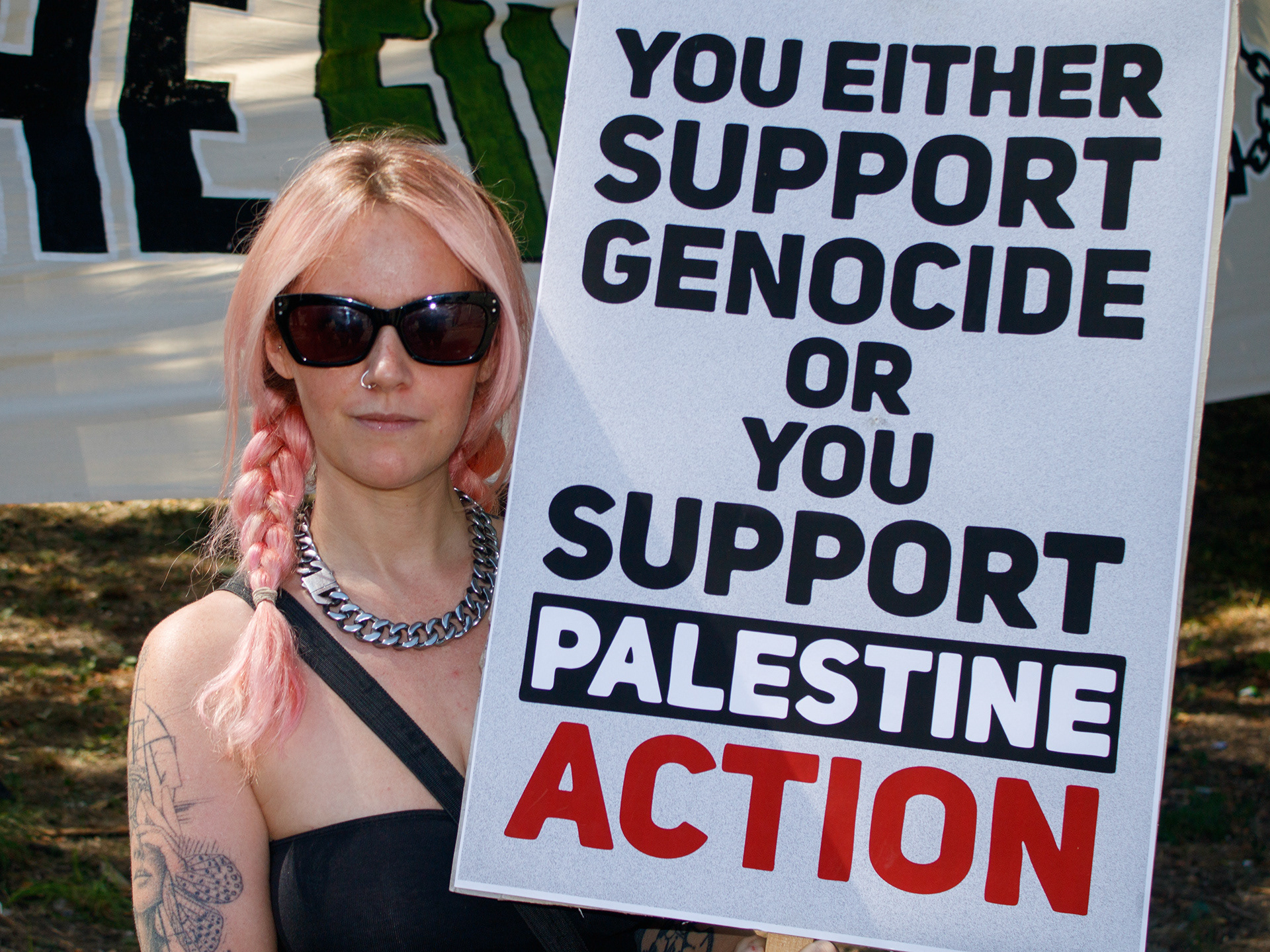 June 31st, 2025 - Protesters outside of Woolwich Crown Court in support of the Filton 18