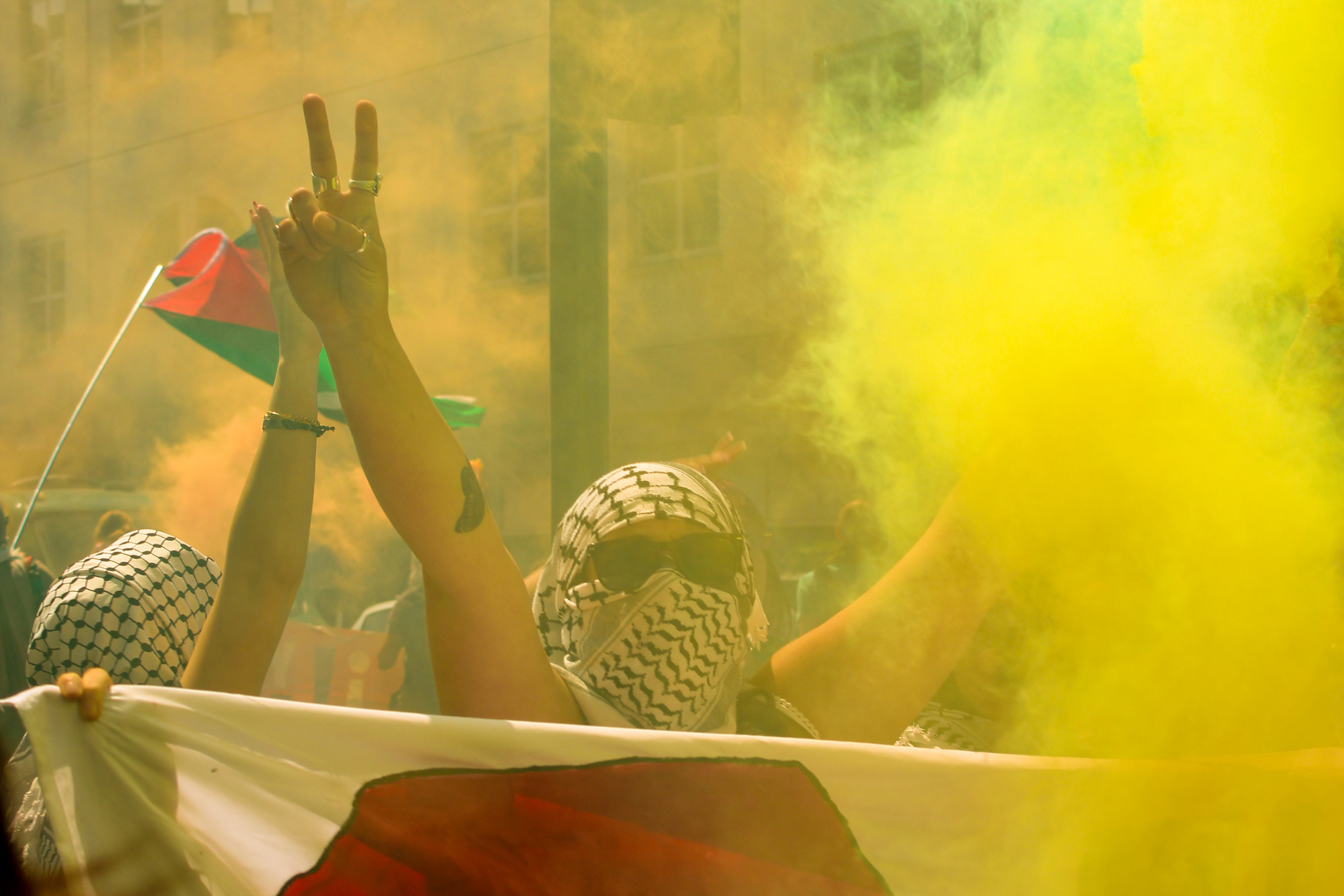 May 17th, 2025 - Youth Demand protesters block a junction in Borough