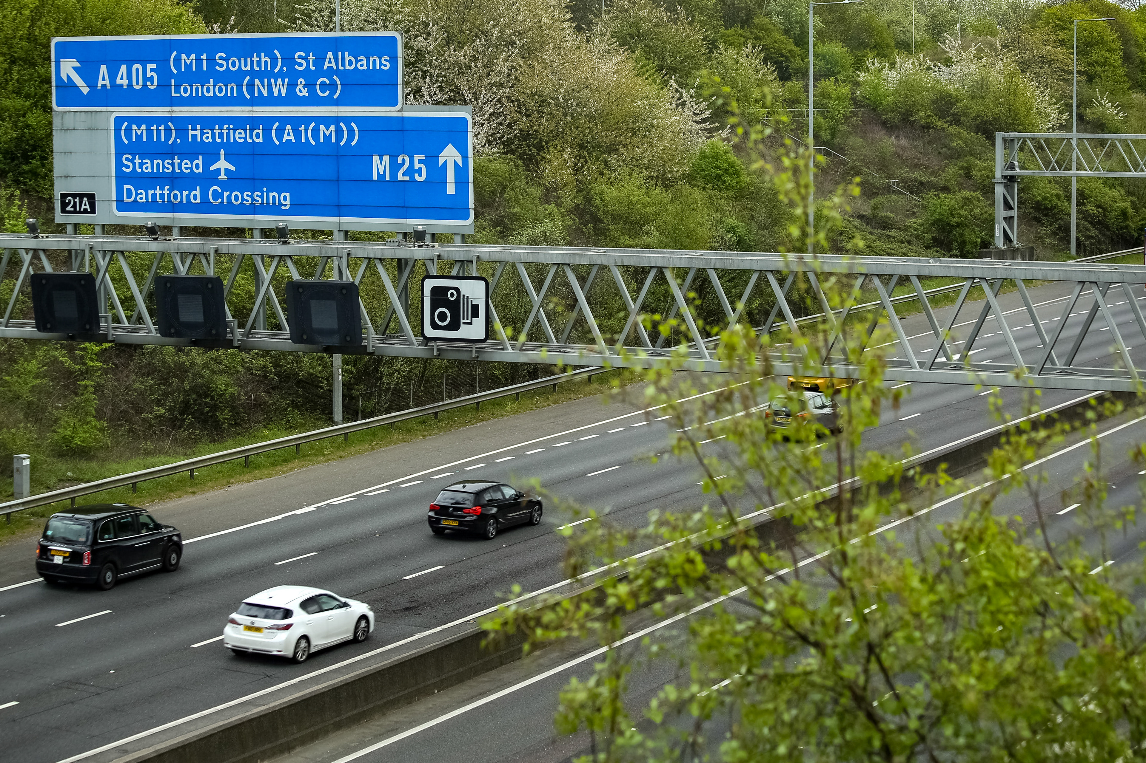 April 15th, 2026 - Stock image of the M25/M1