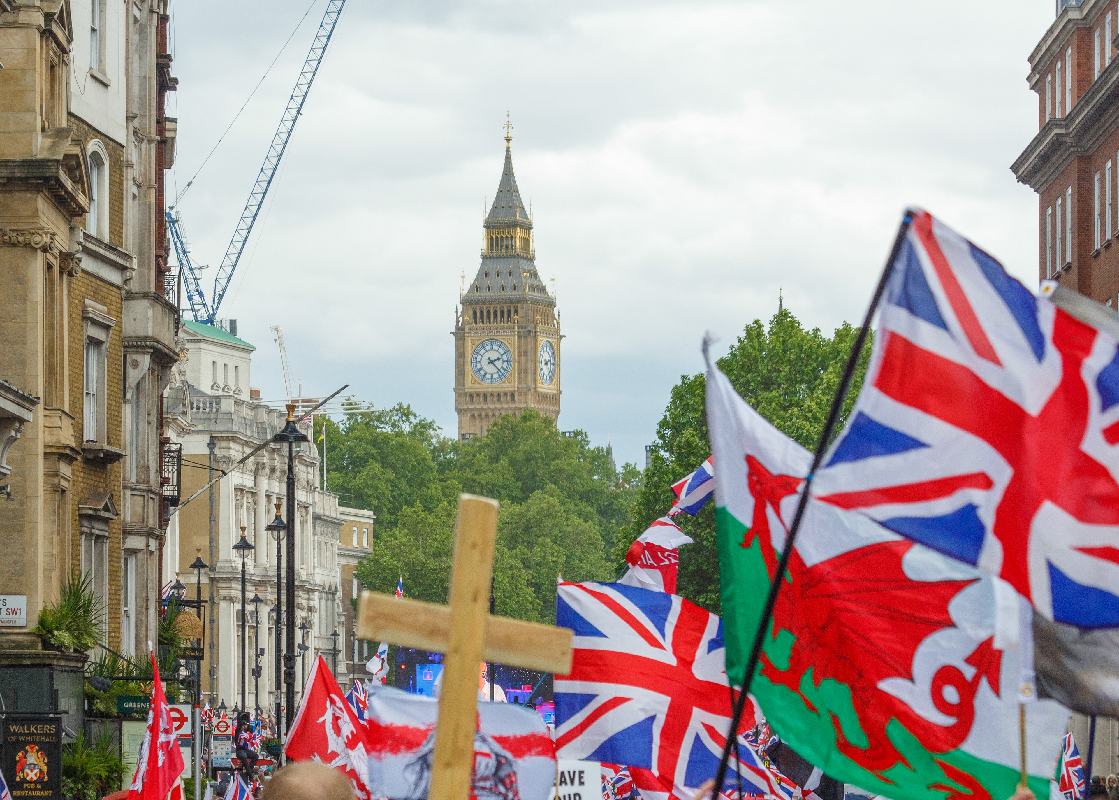 May 16th, 2026 - Unite the Kingdom protesters descend on Whitehall