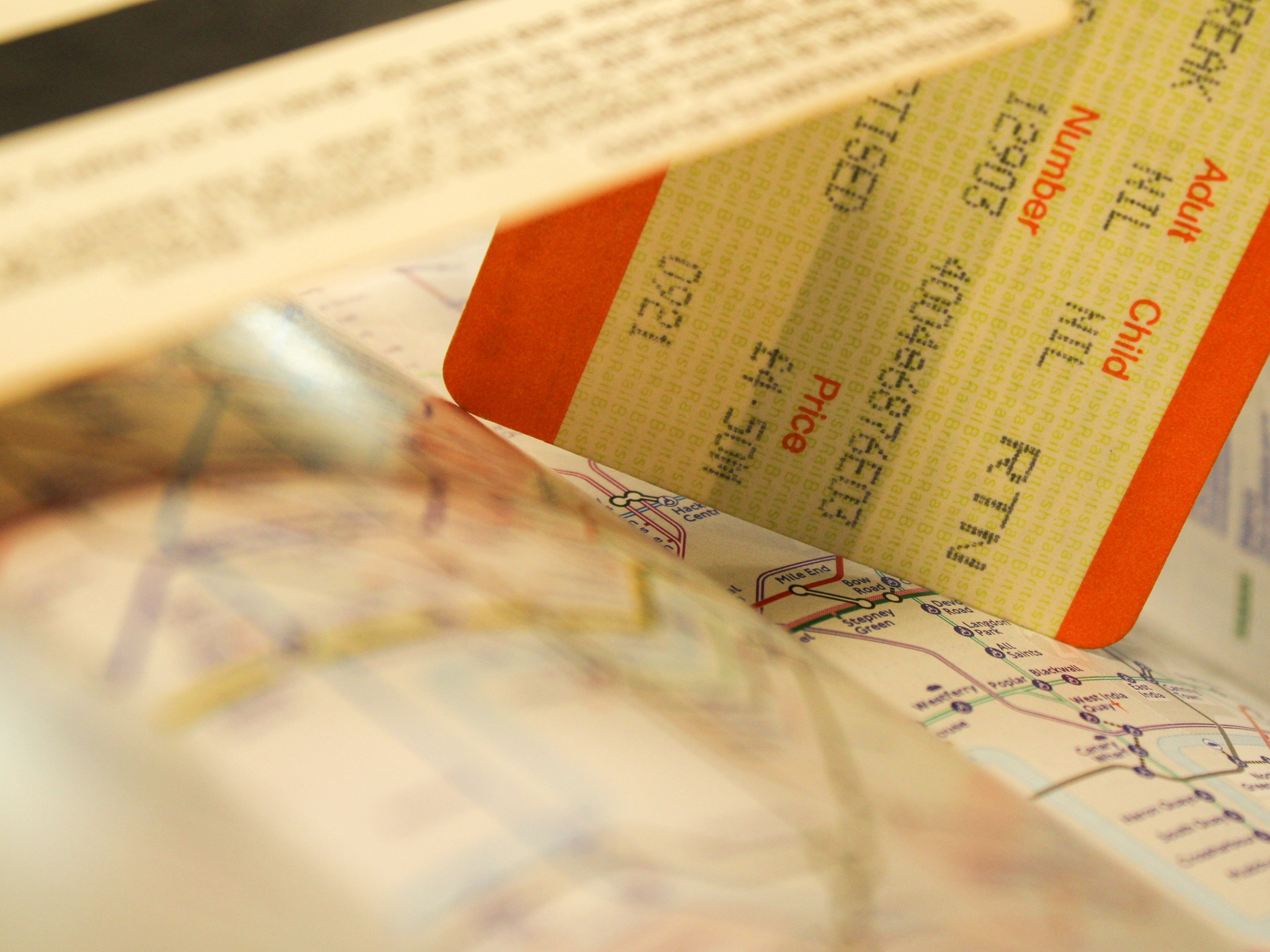 April 23rd, 2025 - A UK train ticket stock image