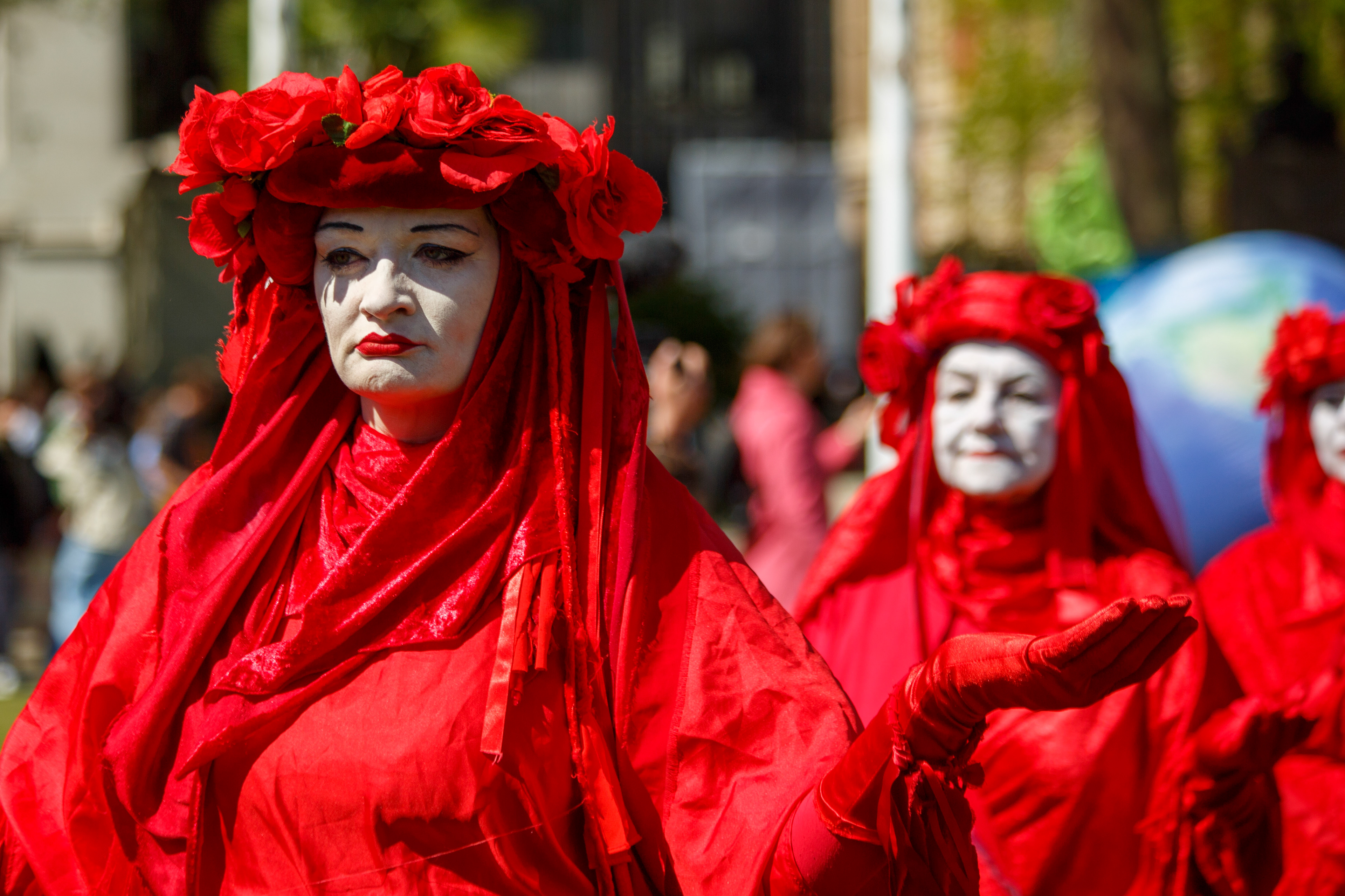 April 22nd, 2026 - Red Rebels at a Extinction Rebellion protest