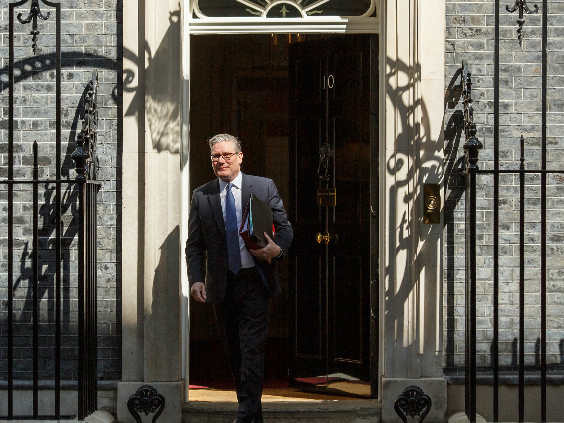 April 22nd, 2026 - Prime Minister of the United Kingdom Keir Starmer leaving 10 Downing Street