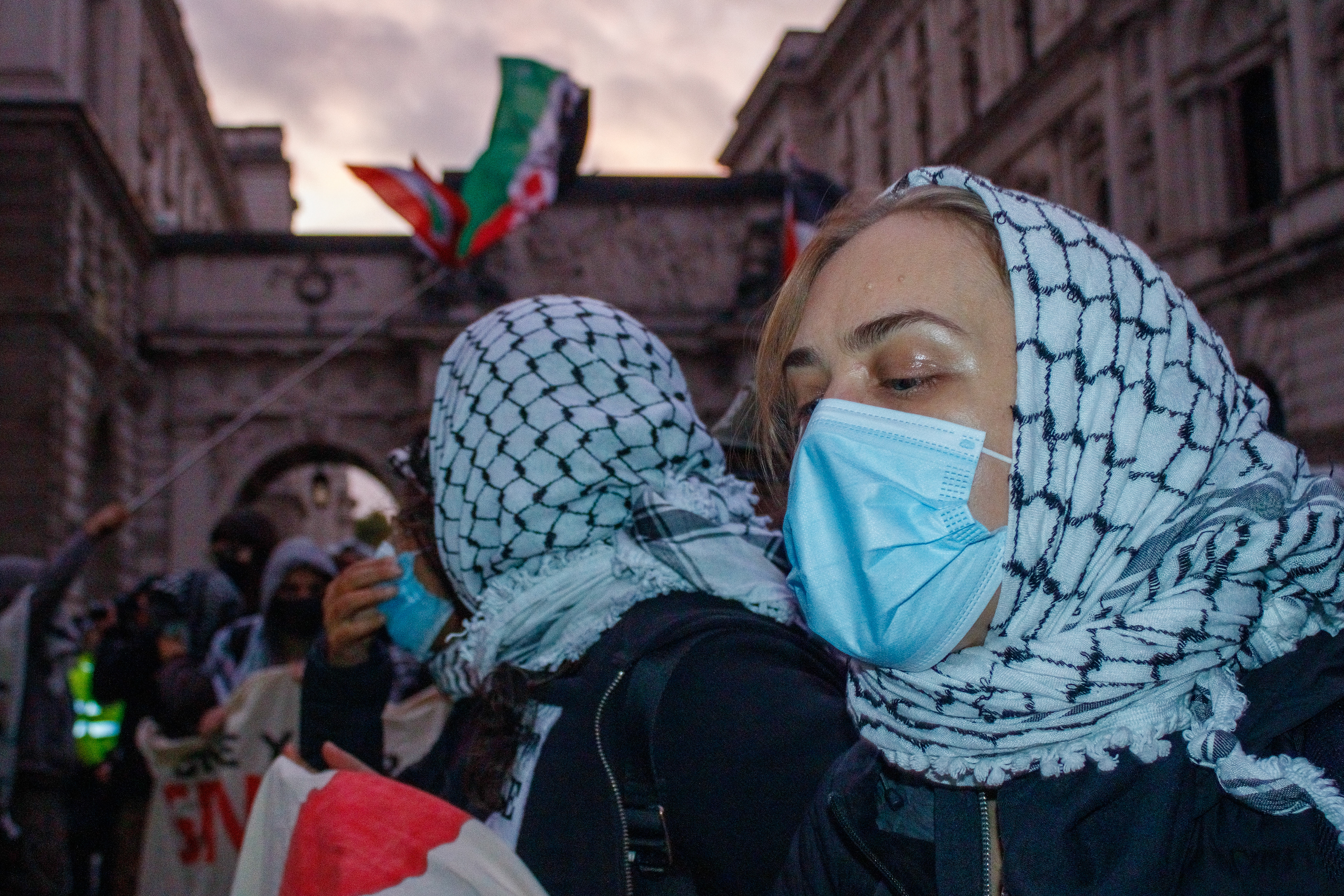 October 4th, 2025 - Protesters block Whitehall