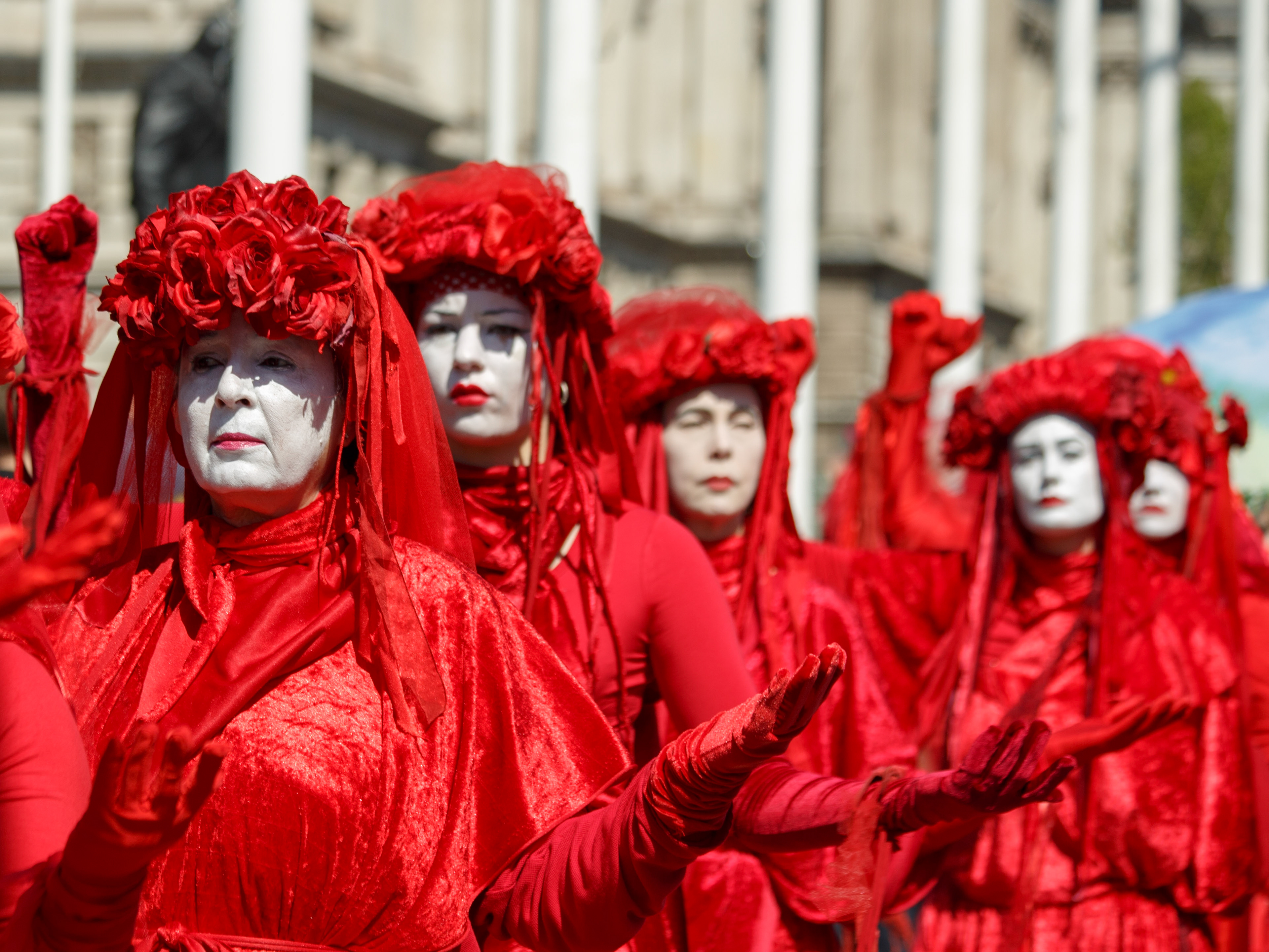 April 22nd, 2026 - Red Rebels at a Extinction Rebellion protest