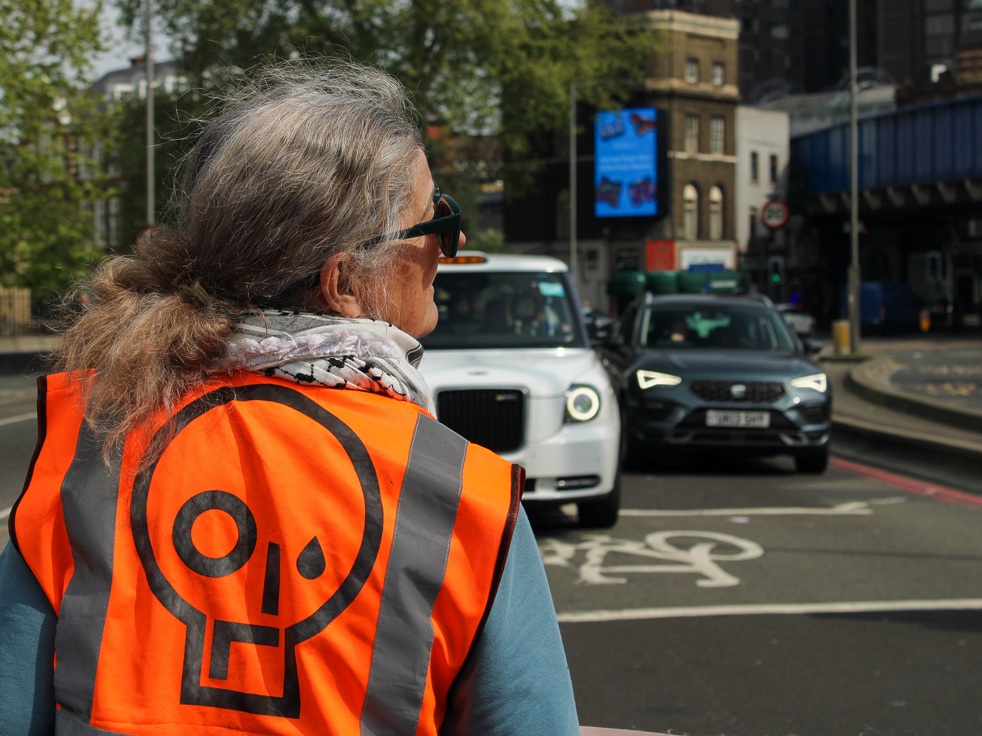 April 26th, 2025 - A Just Stop Oil protester during the final protester
