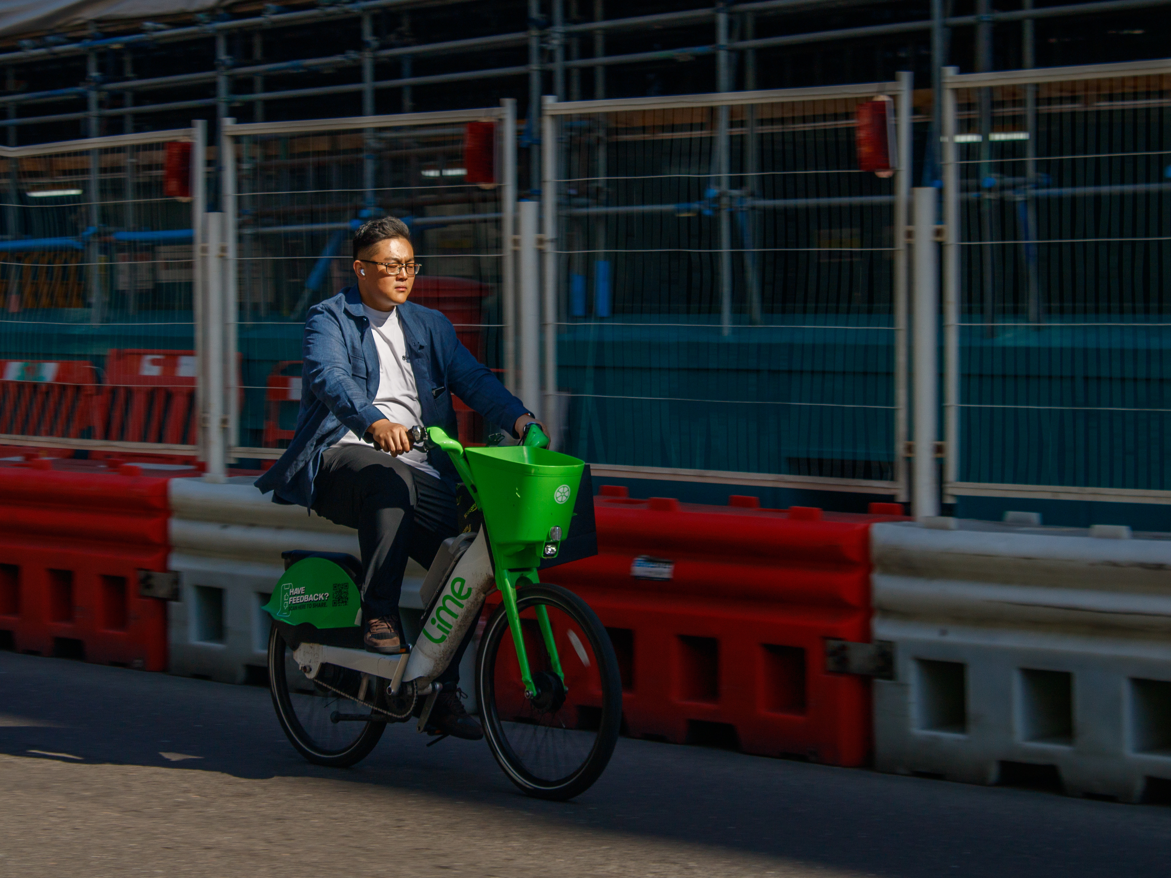 September 19th, 2025 - Lime Bike stock image