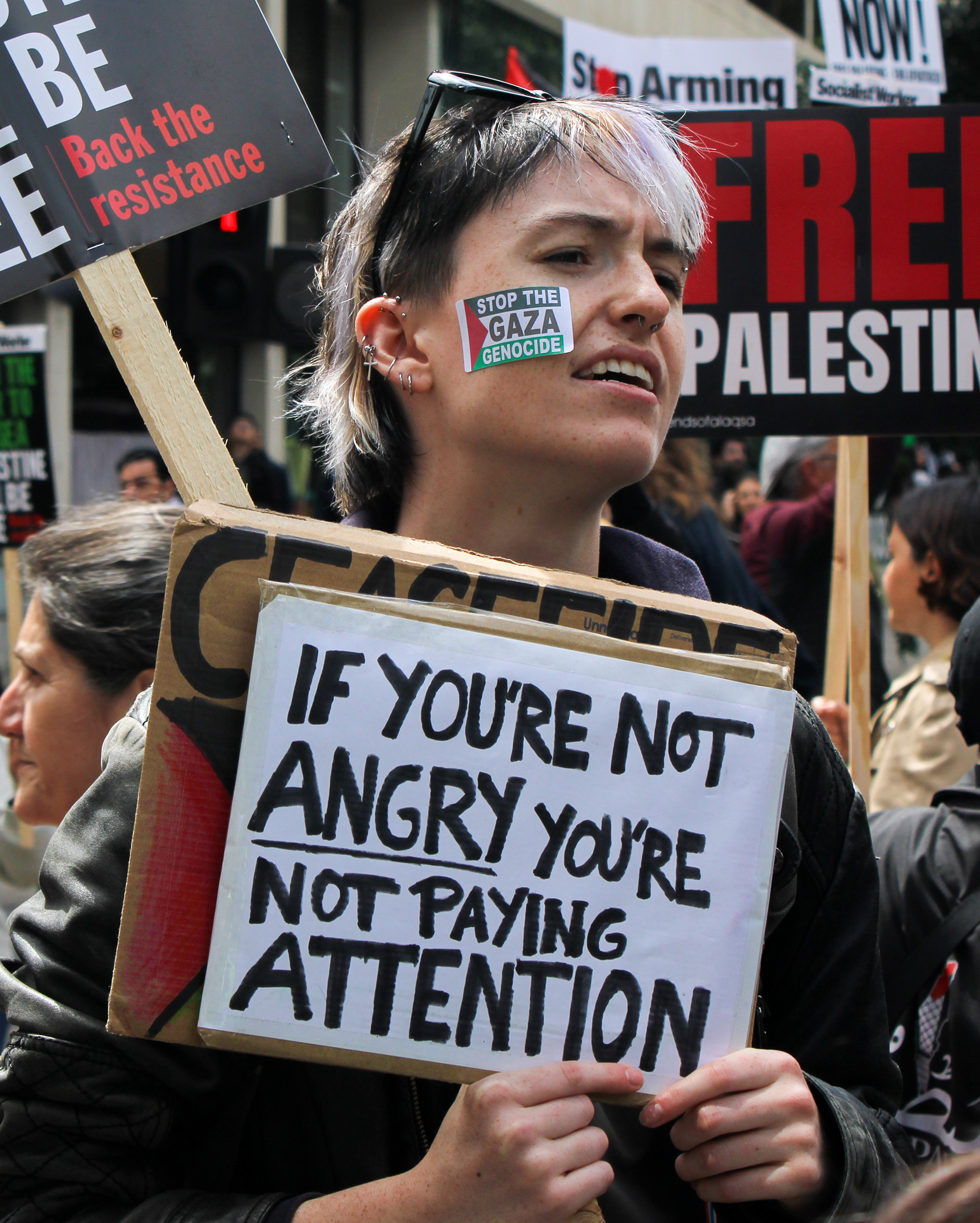 June 8th, 2024 - A pro Palestine protester holds a sign