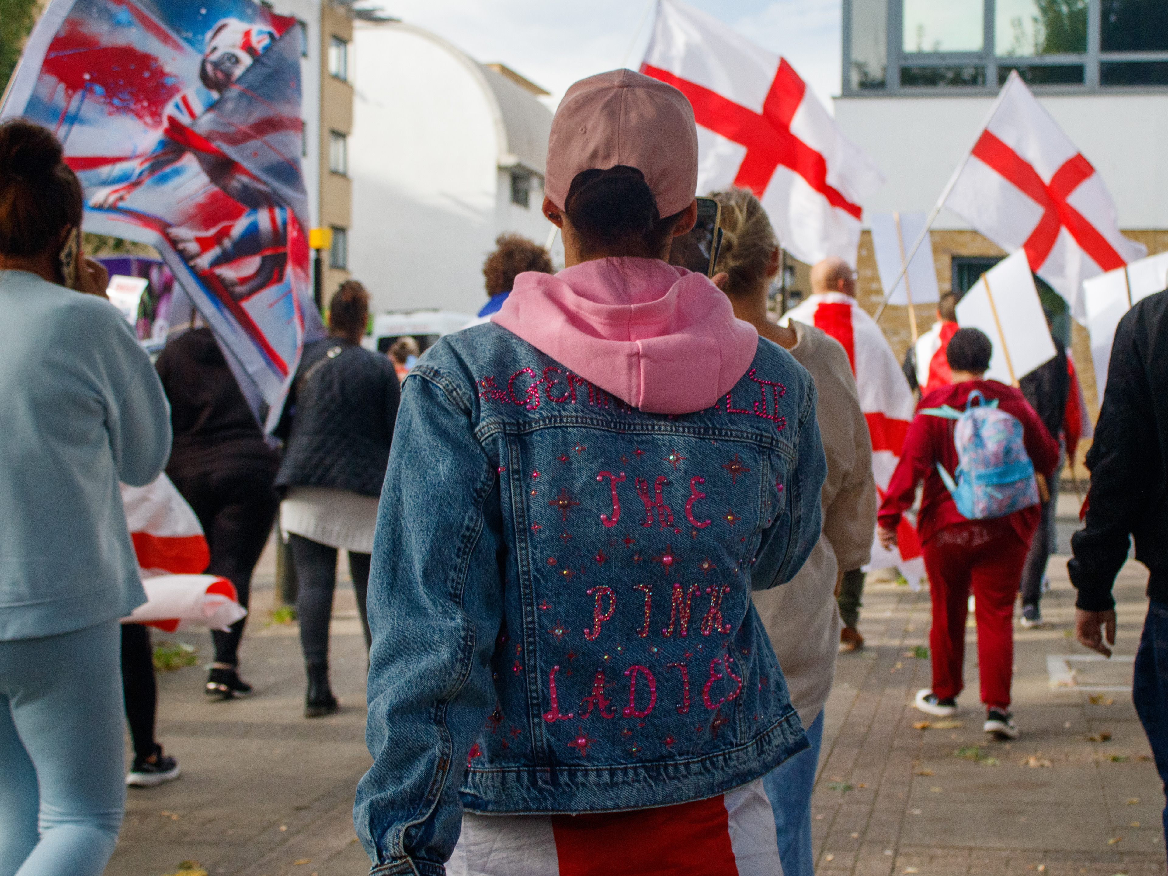 September 20th, 2025 - Pink Ladies protest in Canary Wharf