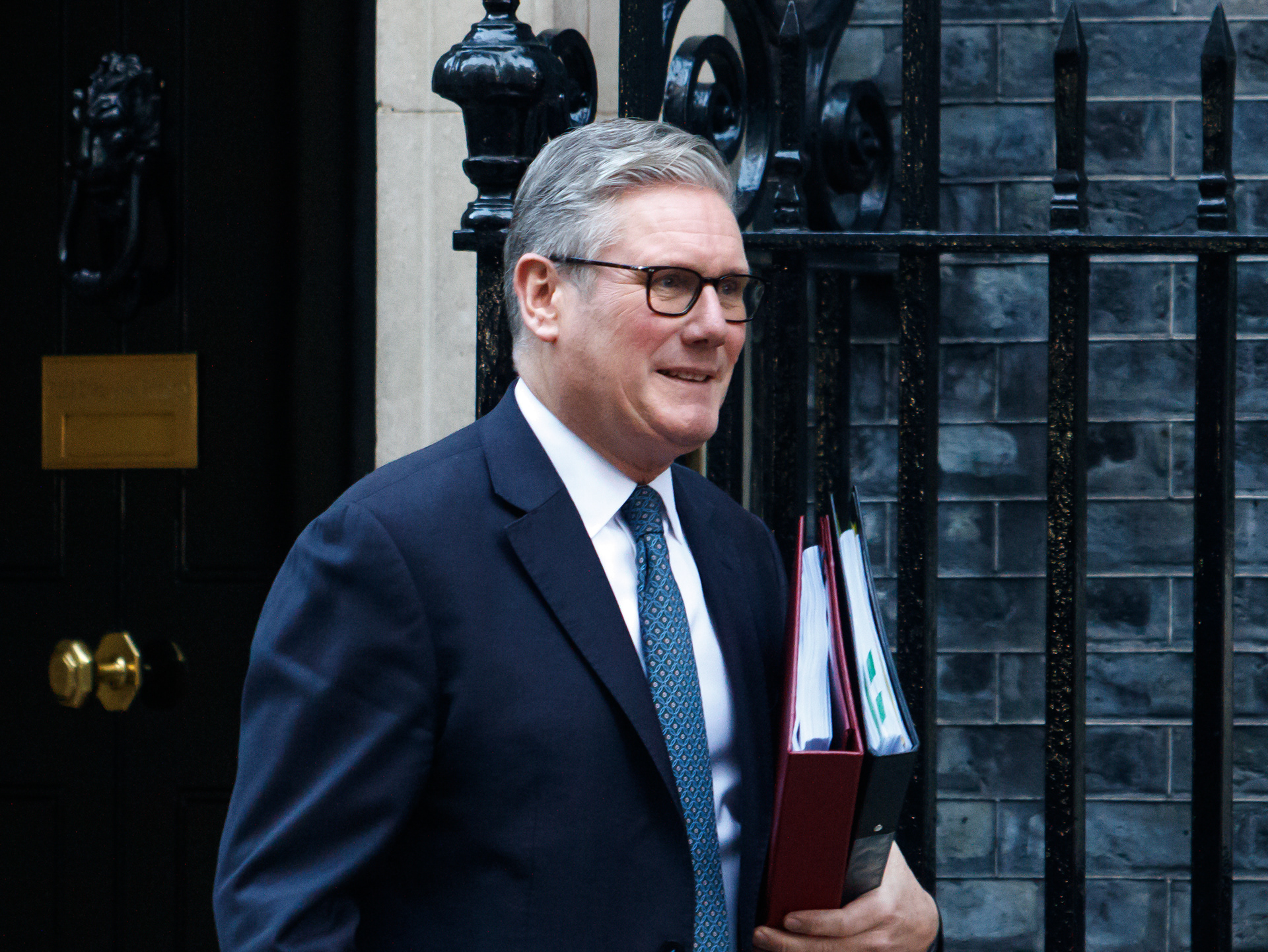November 26th, 2025 - UK Prime Minister Sir Keir Starmer leaving 10 Downing Street