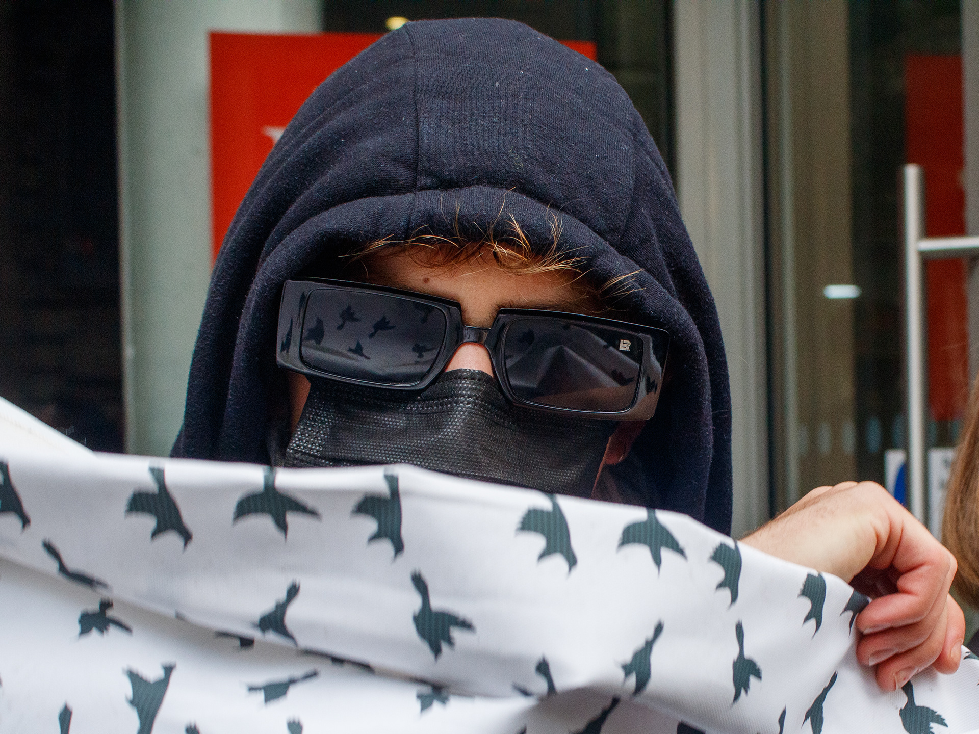 October 7th, 2025 - A protester outside of KCL