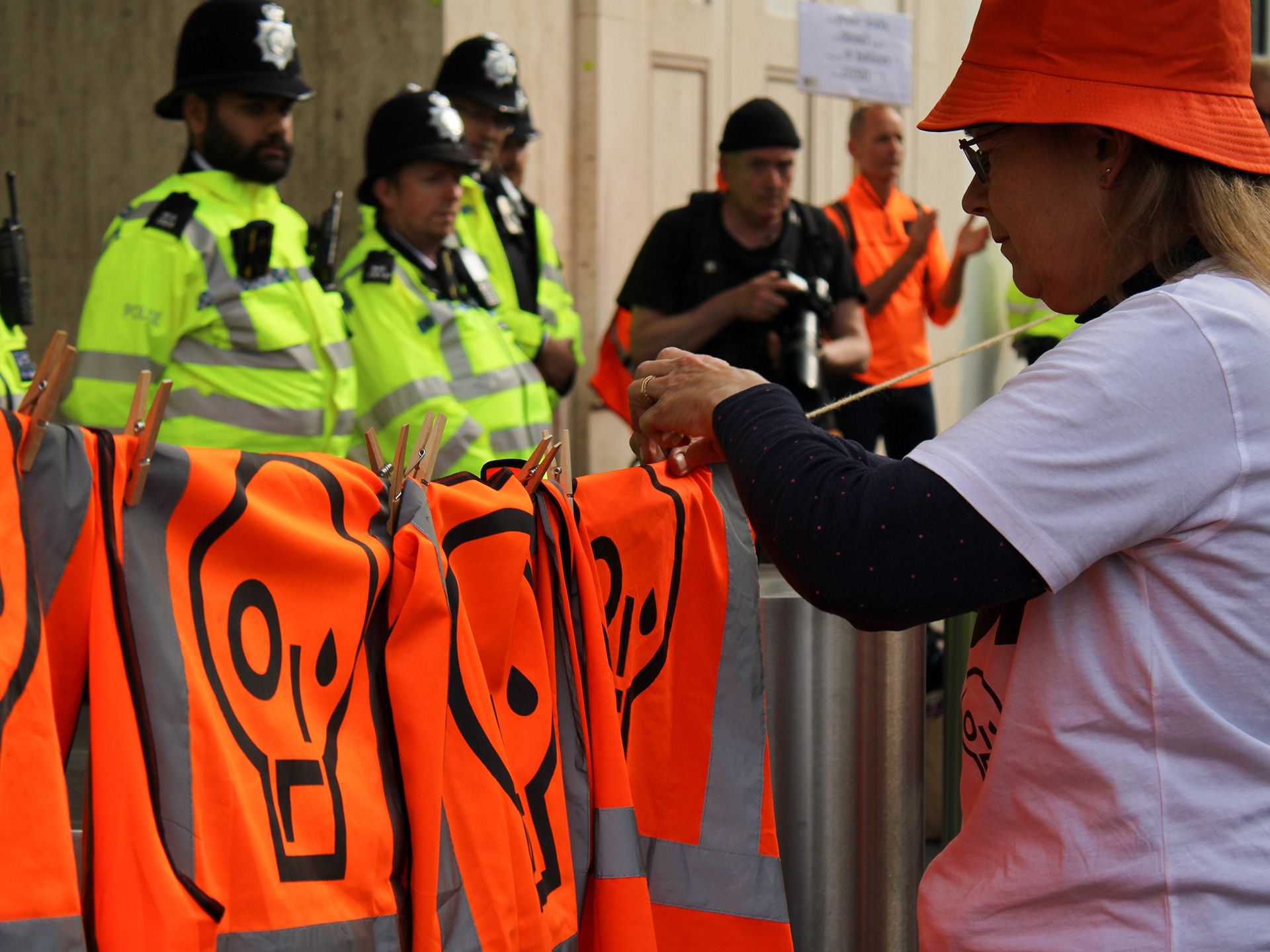 April 26th, 2025 - Just Stop Oil hi-vis vests being "hanged" up for the final time