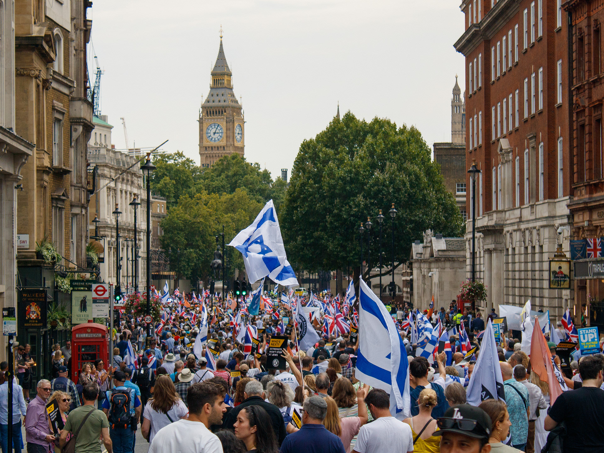 September 7th, 2025 - National March Against Anti Semitism descends on Whitehall