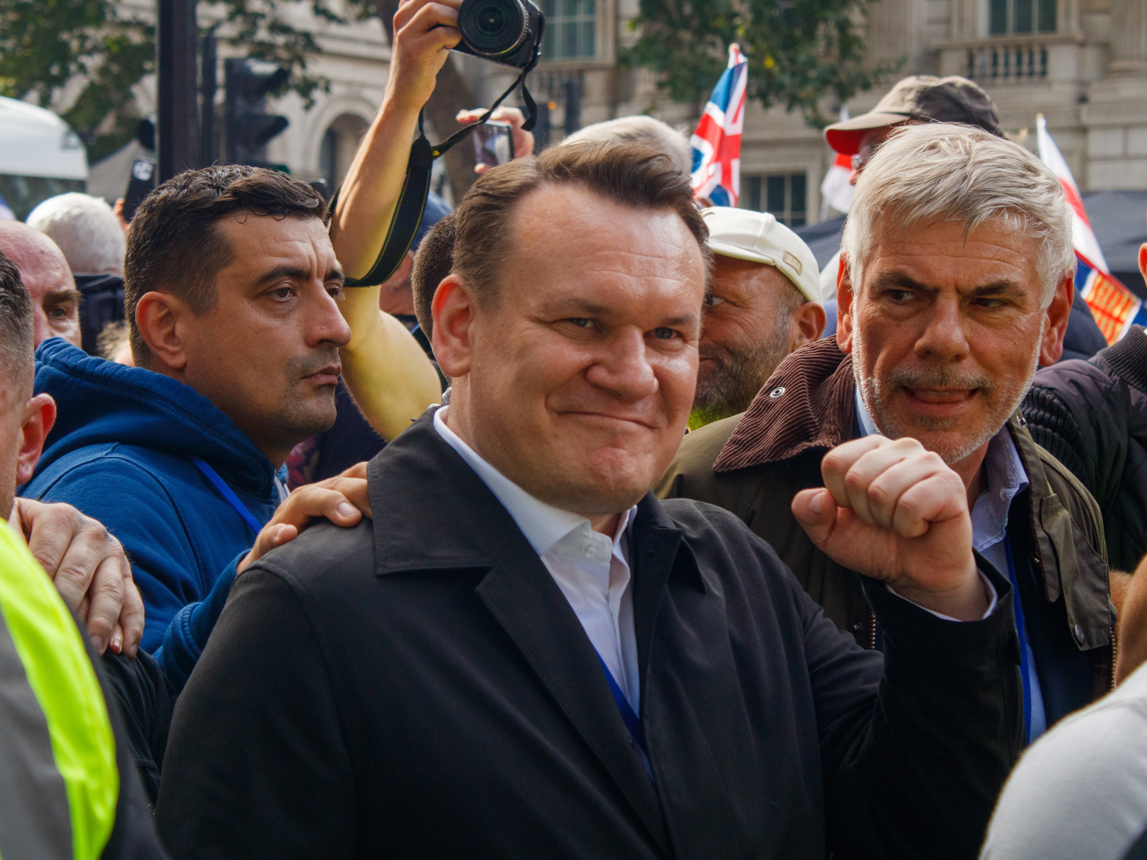September 13th, 2025 - Donald Tusk at a protest in London