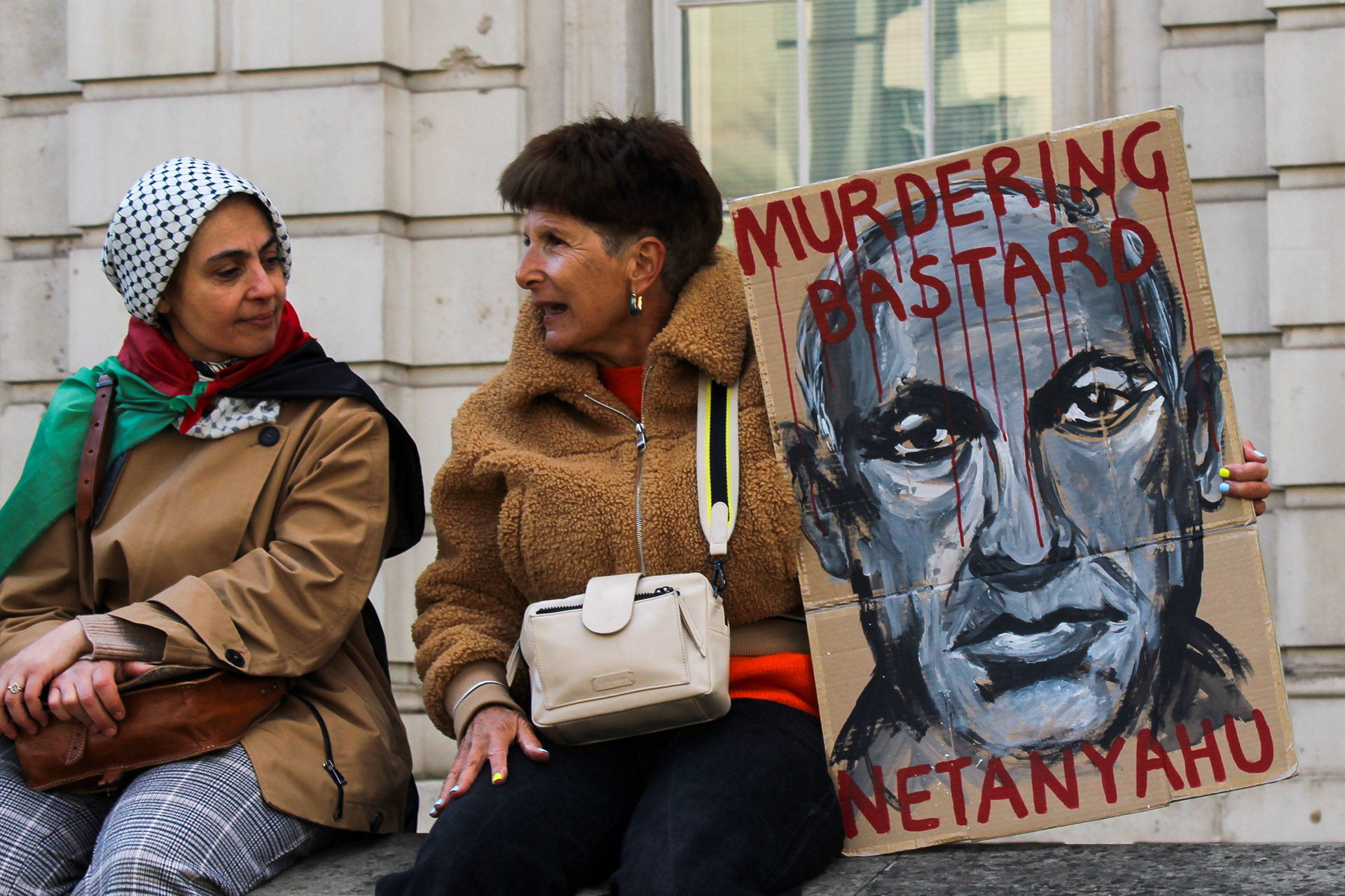 March 15th, 2025 - A pro Palestine protesters at the national march in London