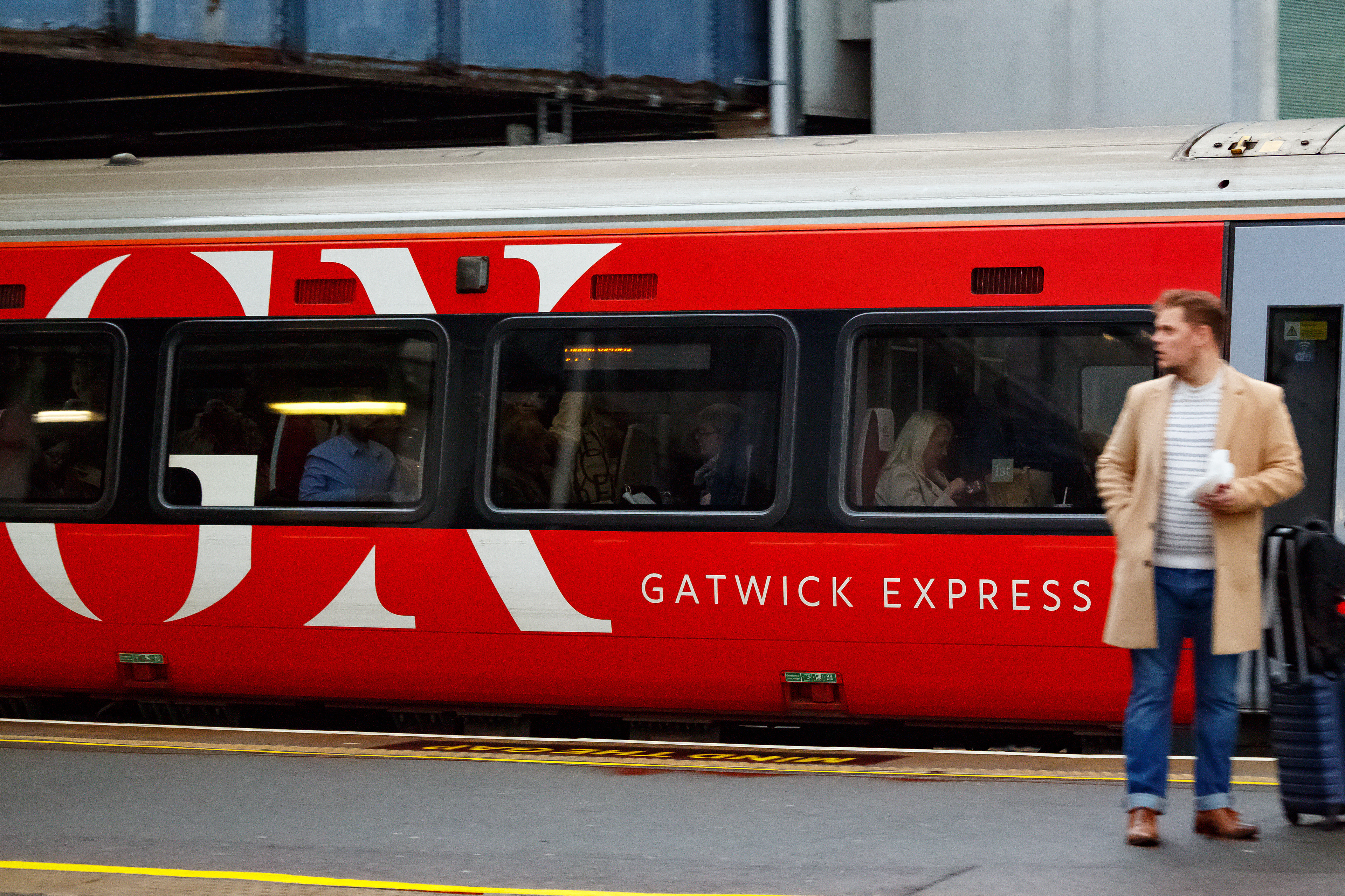 December 21st, 2025 - Gatwick Express stock image
