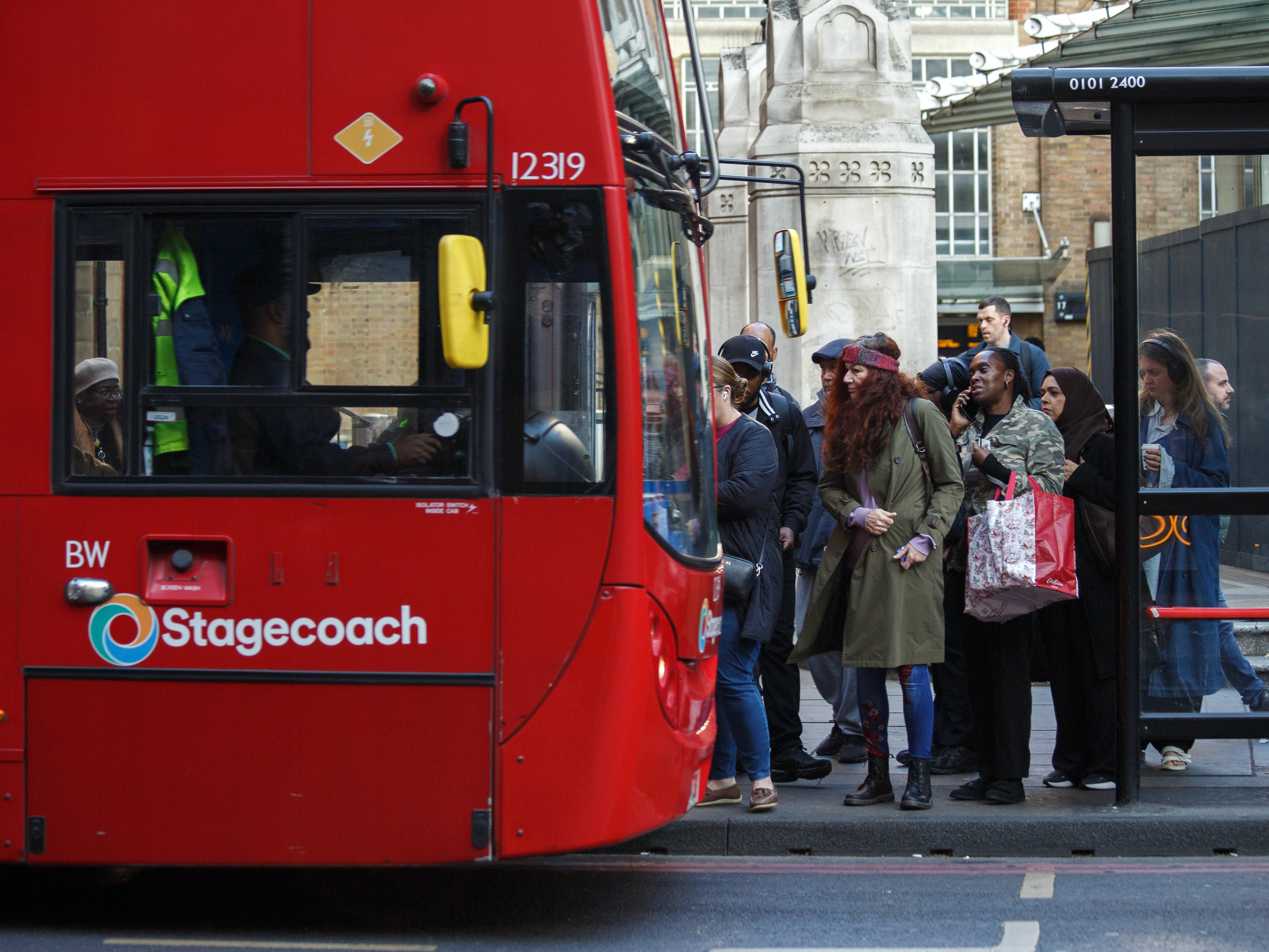April 22nd, 2026 - London Underground passengers use alternative transport during strike action
