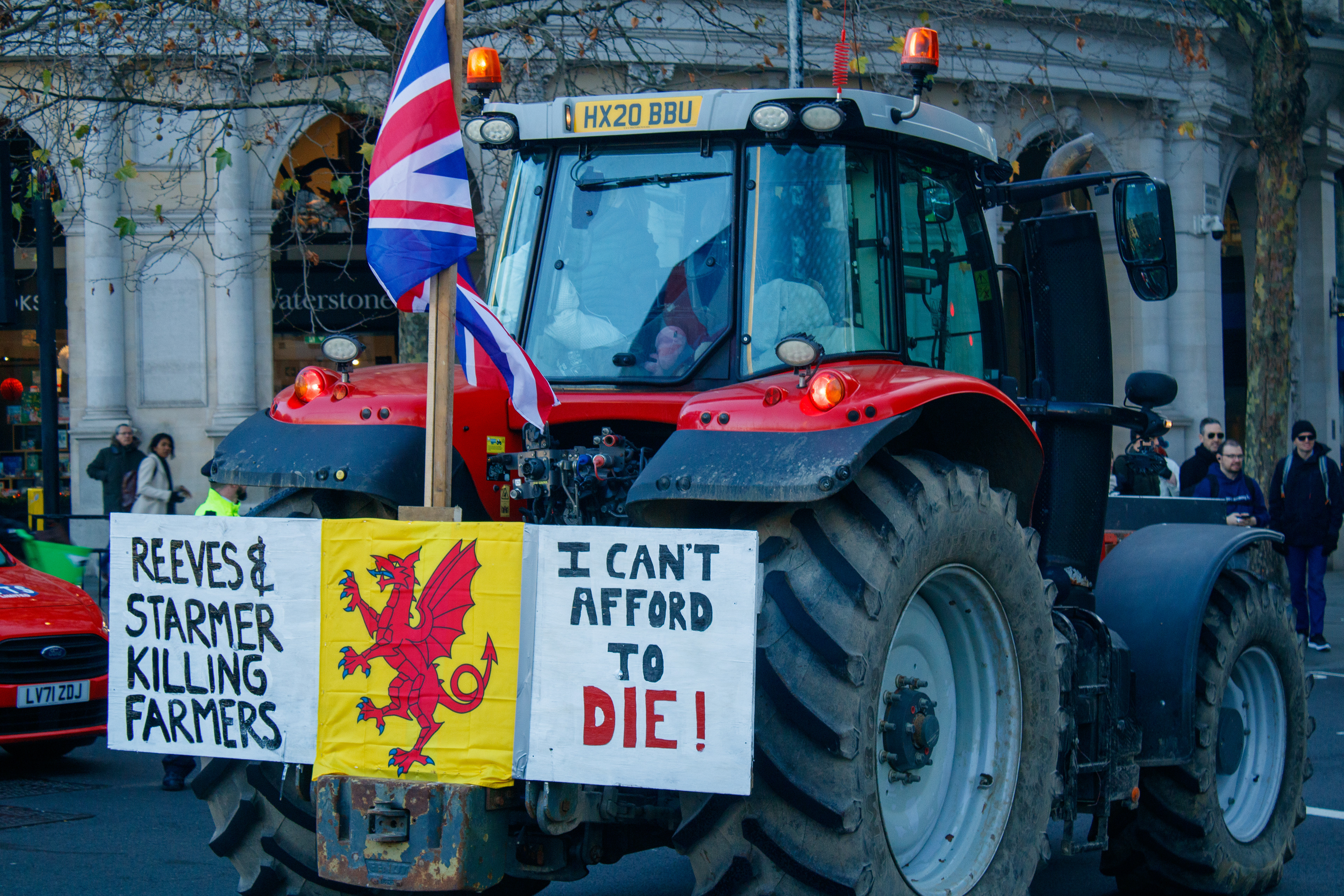 November 26th, 2025 - Farmers gather in London for a budget day protest