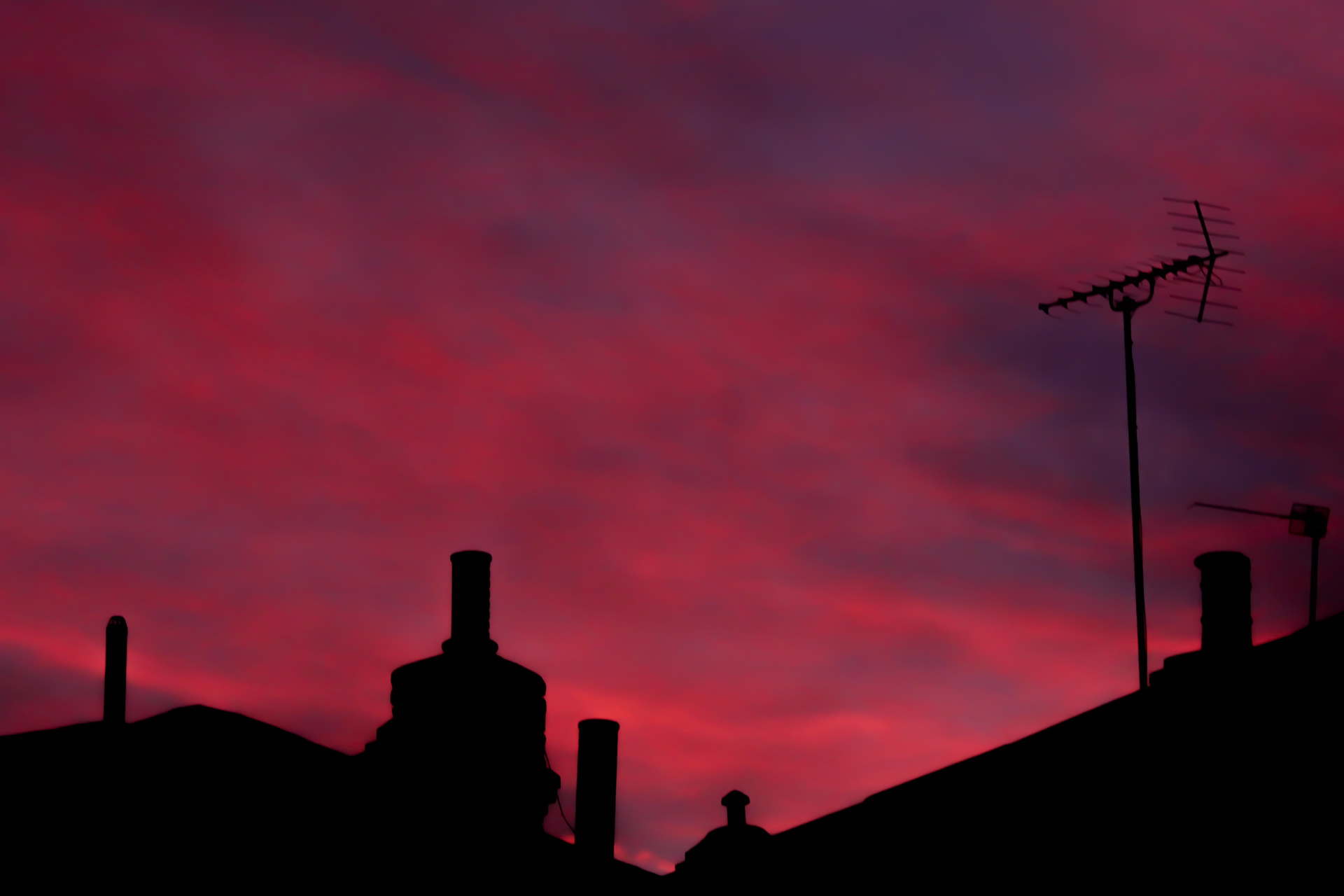 February 1st, 2024 - Sunset over a building
