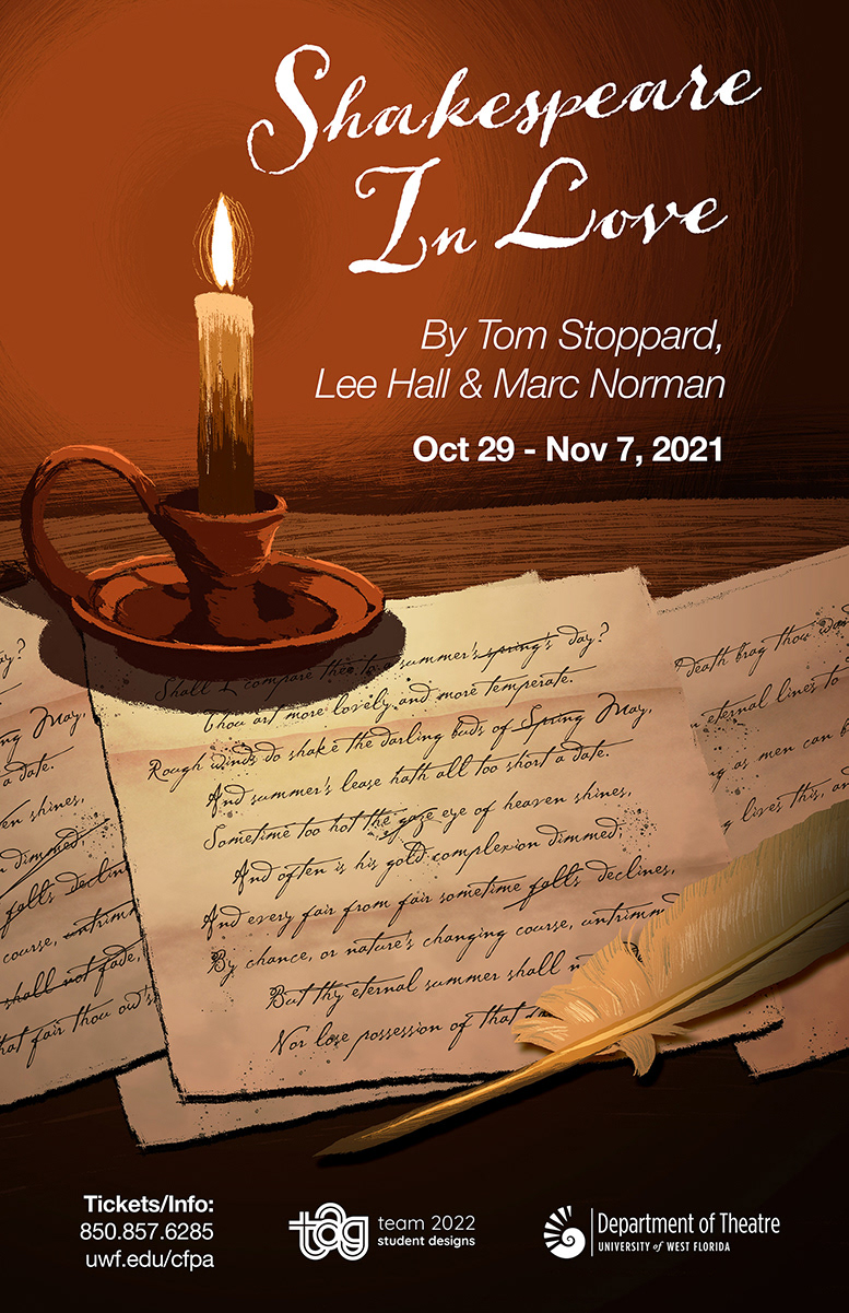 Promo Poster for the play version of "Shakespeare In Love", the performance cancelled due to pandemic.