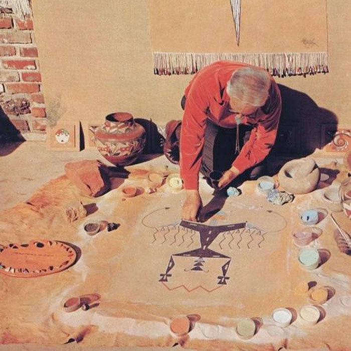 Navajo sand drawing tradition