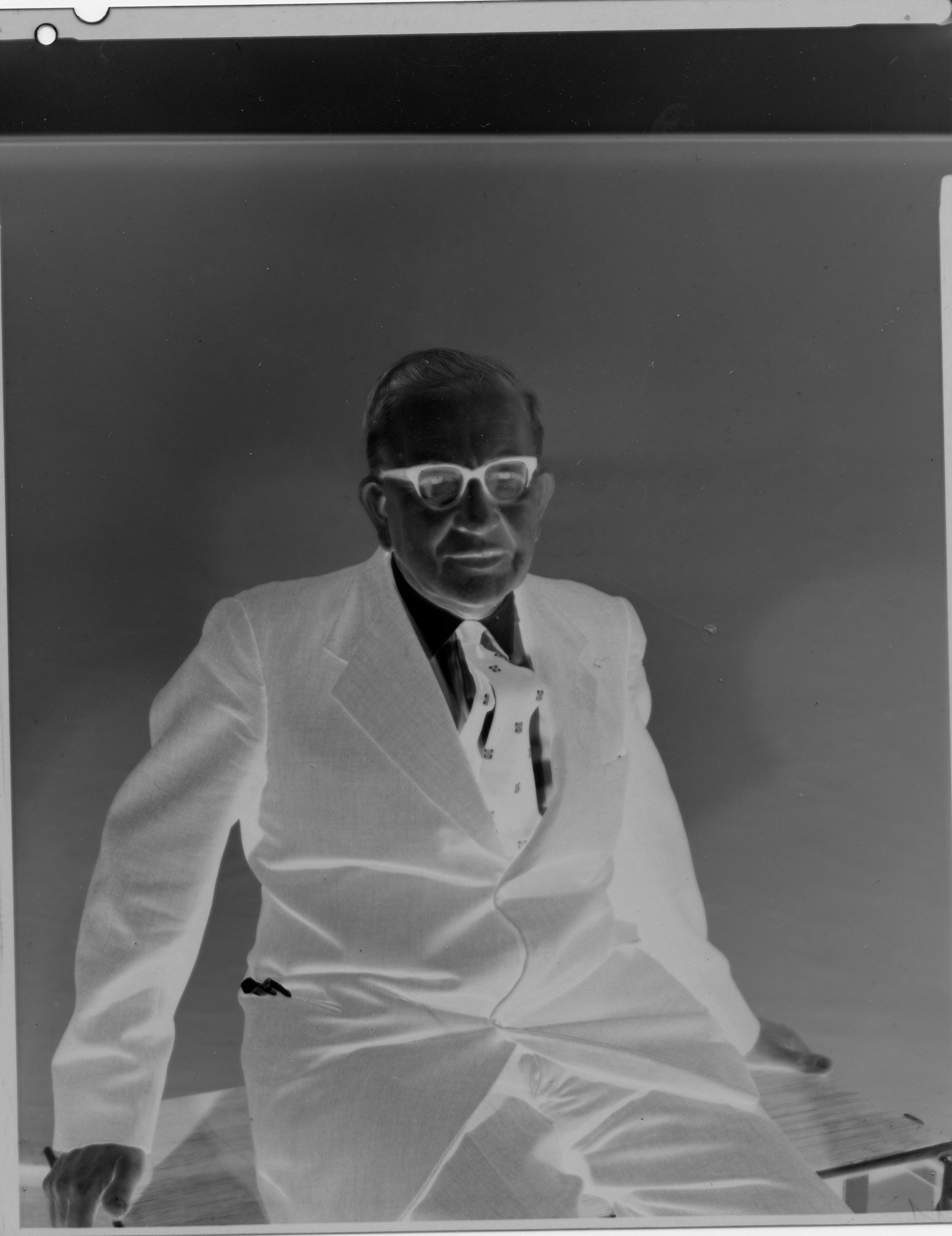 Copy negative of Mr Tuck potrait / courtesy RNOH