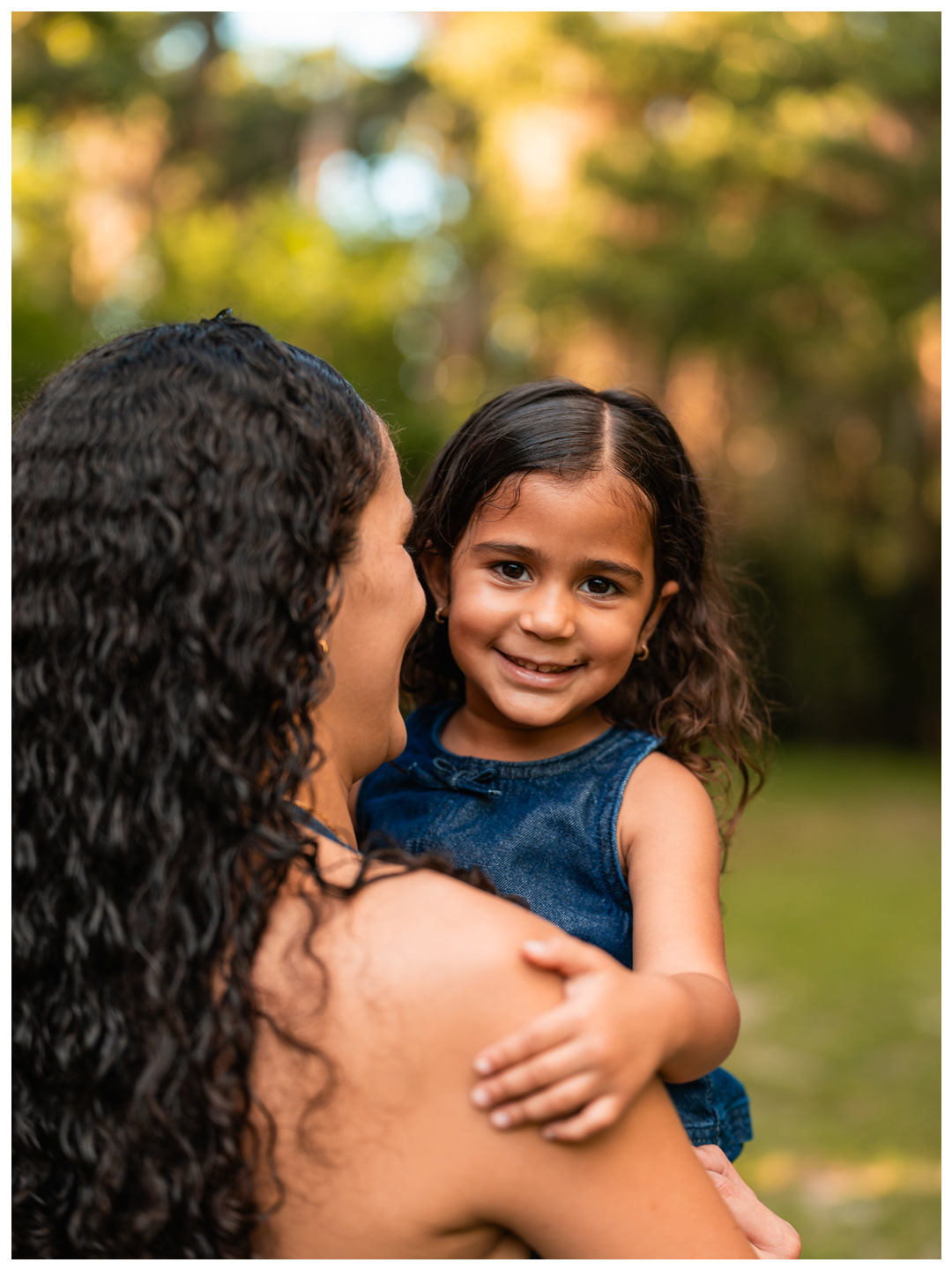 Close-up mother and daughter portrait during Port Orange family photo session