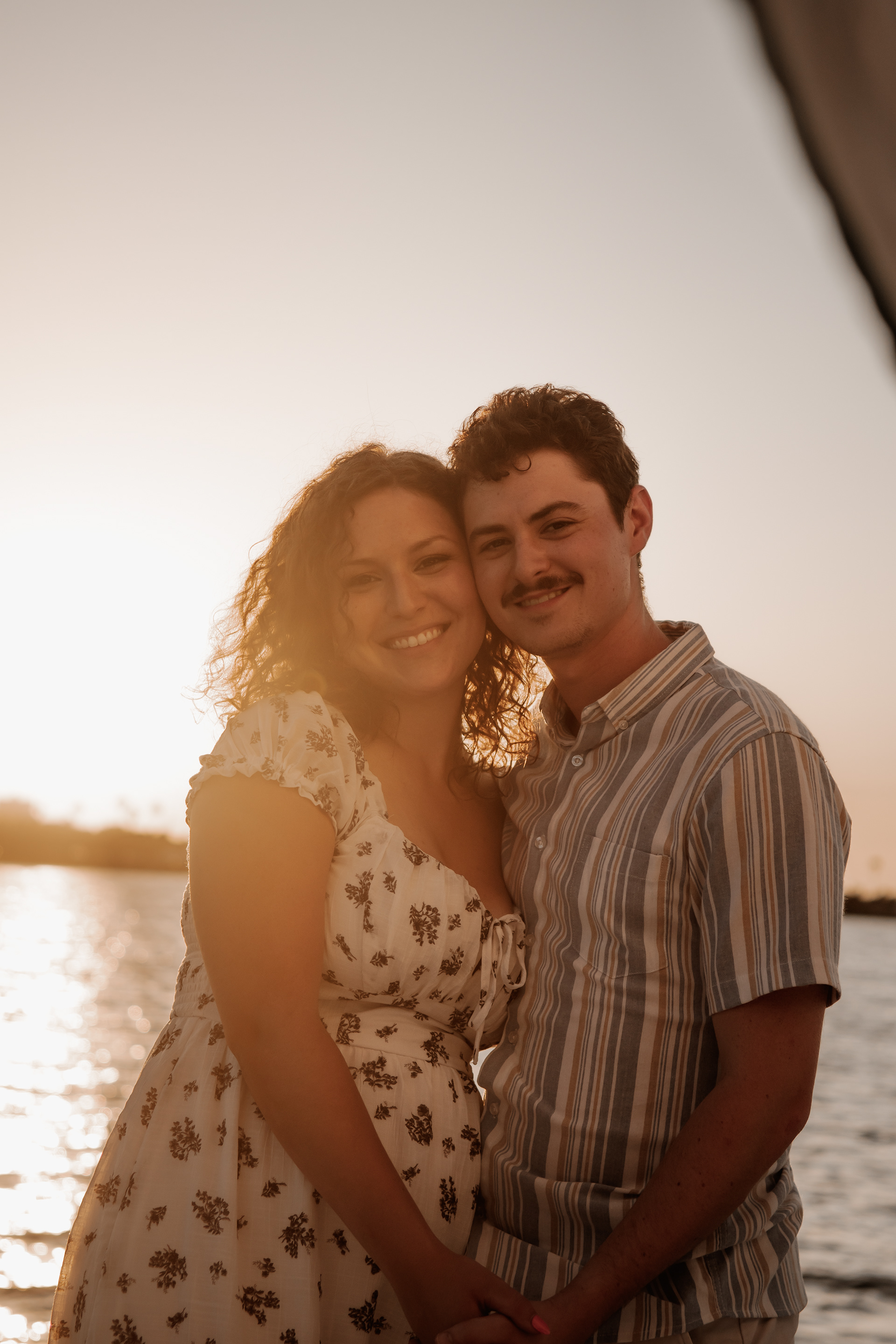 Coastal engagement photos in Daytona Beach Florida