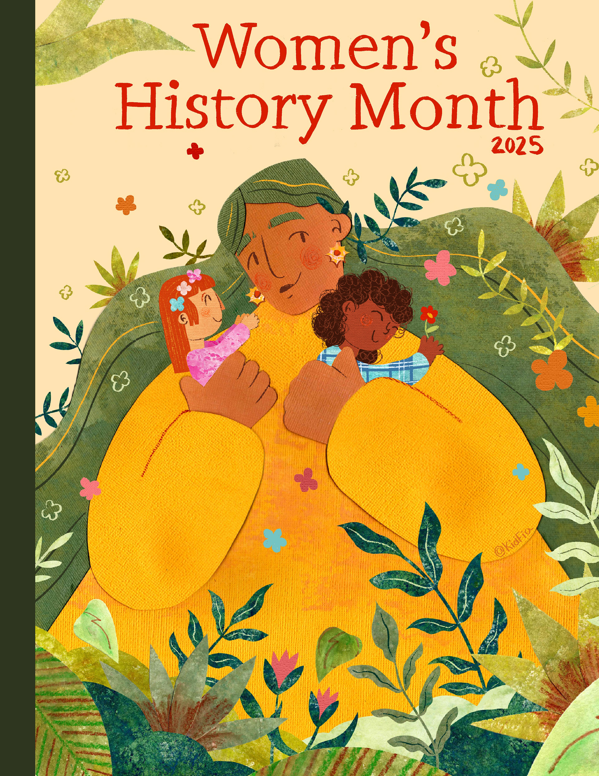 Ringling College Center of Diversity and Inclusion Zine Cover, Gouache/Papercut/Digital