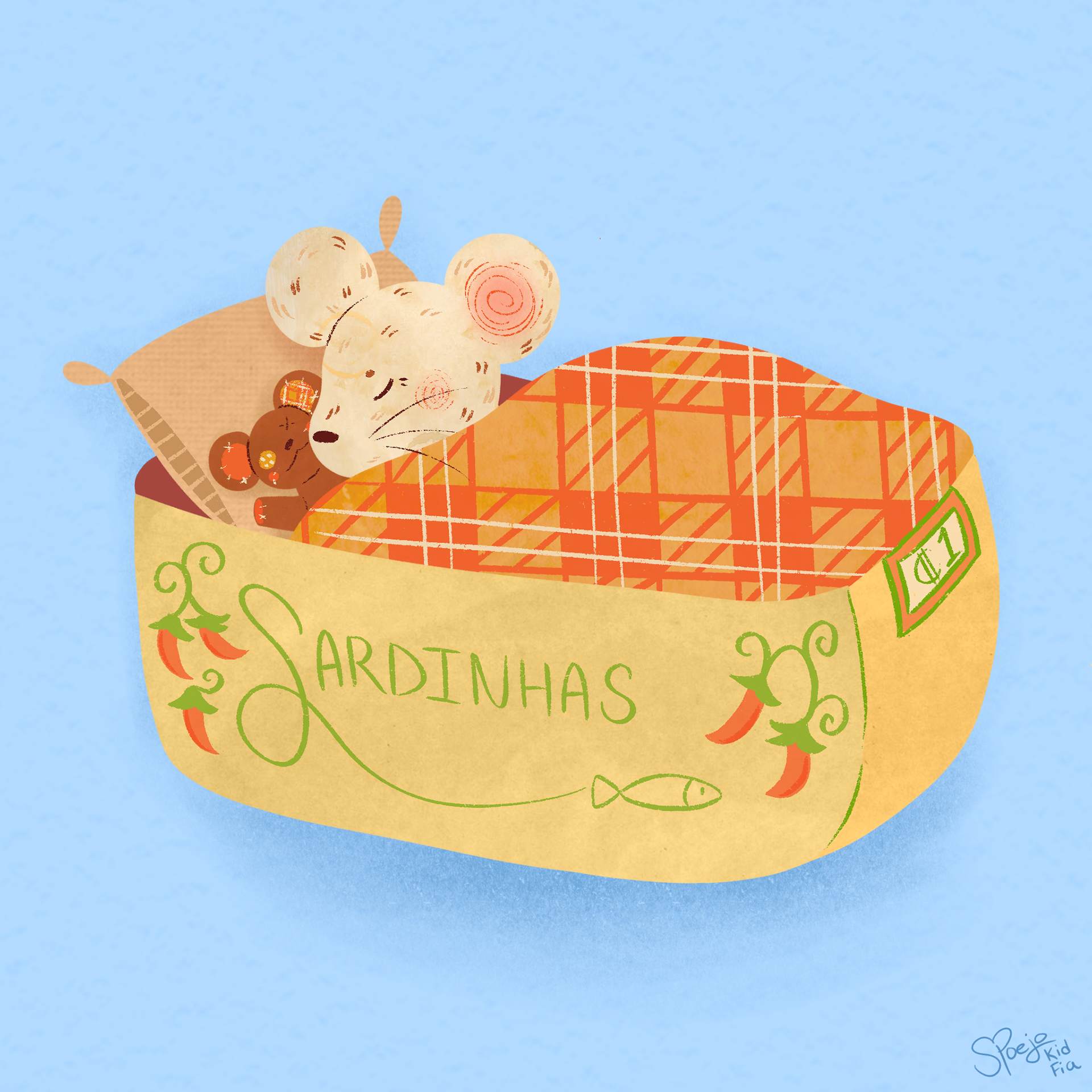 Sardinhas Mouse, Procreate 2024
