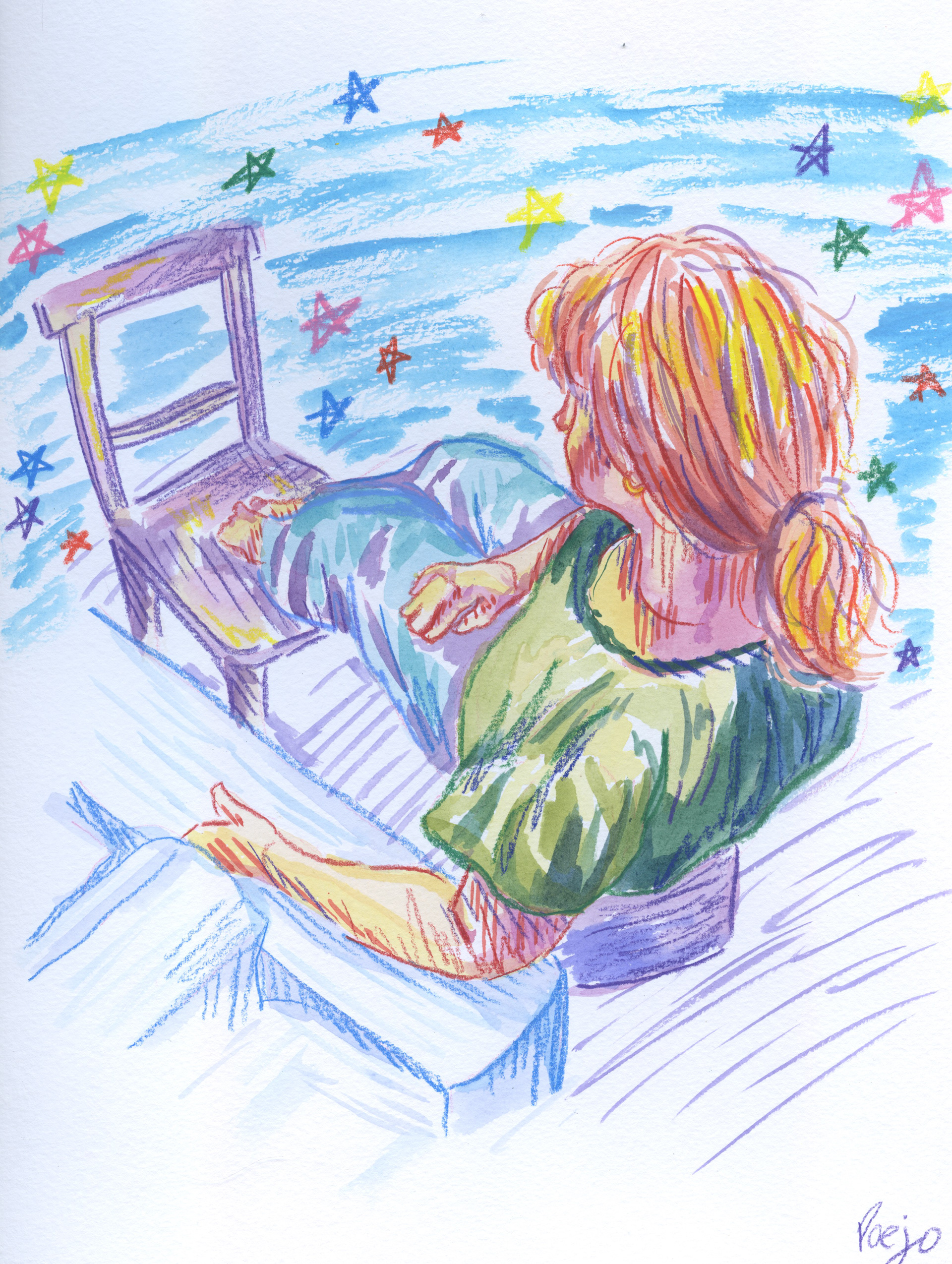 Mom, Water Color