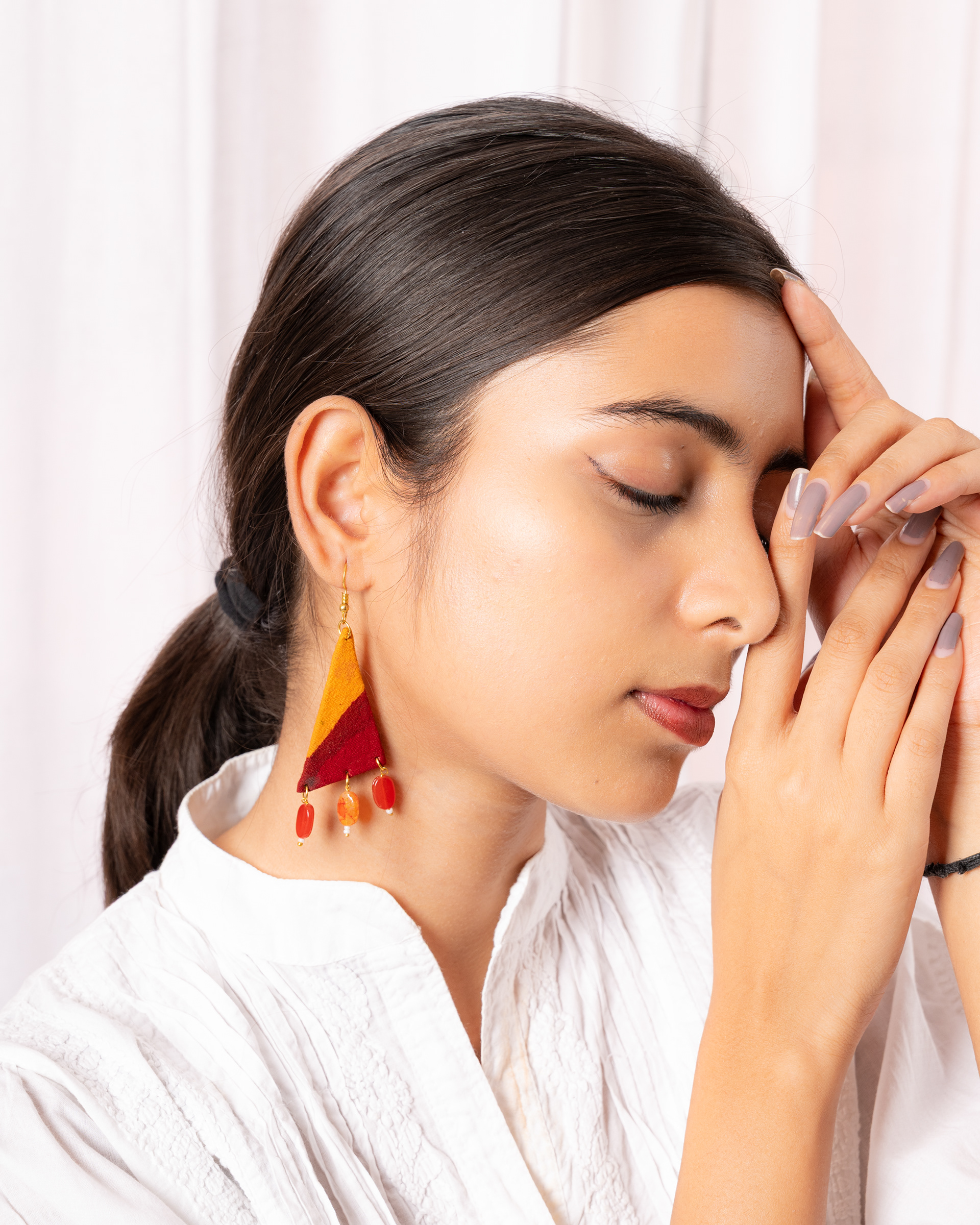Asmangiri (Kalamkari) – AIACA Kalamkari craft products, earrings, cushions and table linen, photo 3