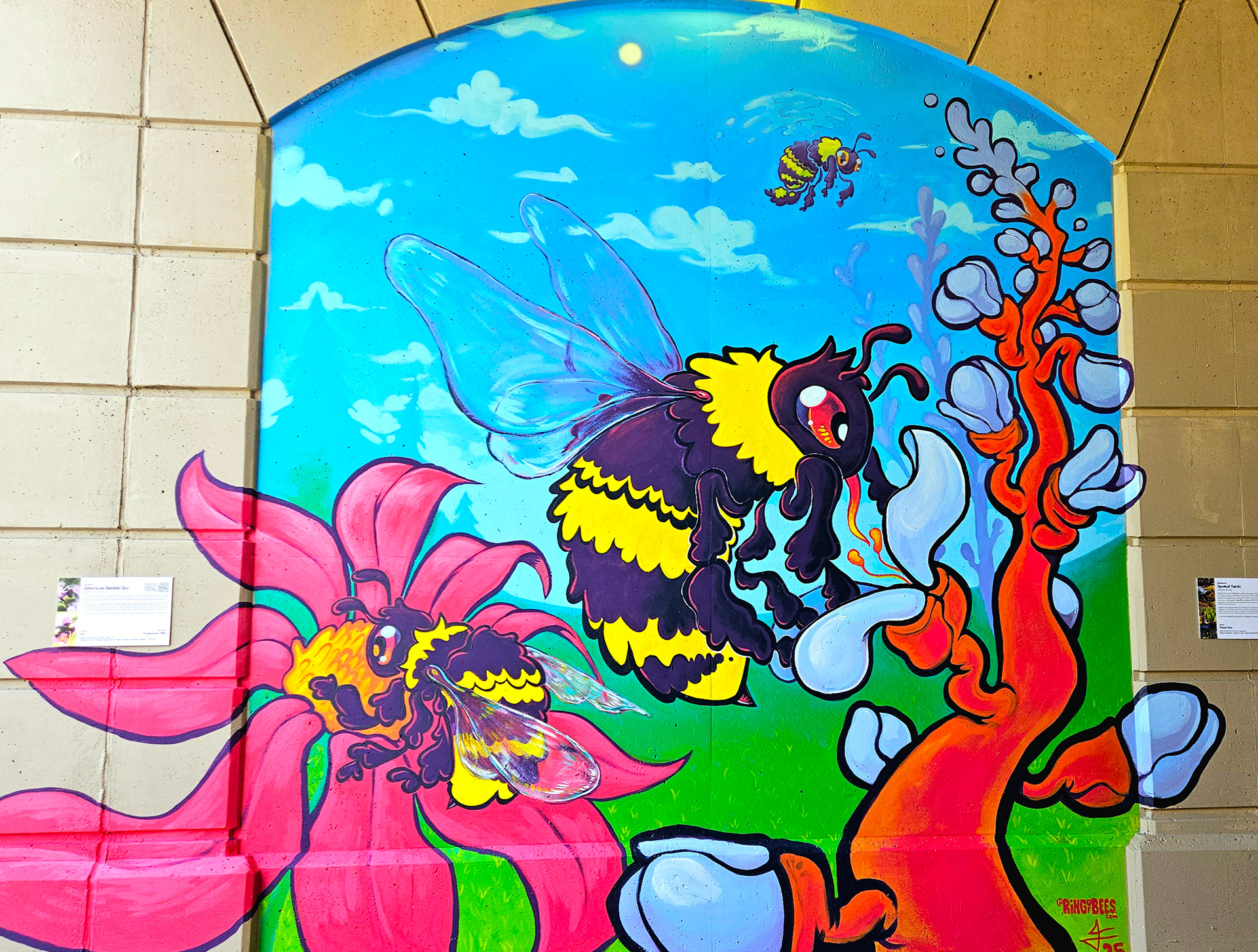 The American Bumble Bee - Pleasant Peninsula Mural Festival 2025