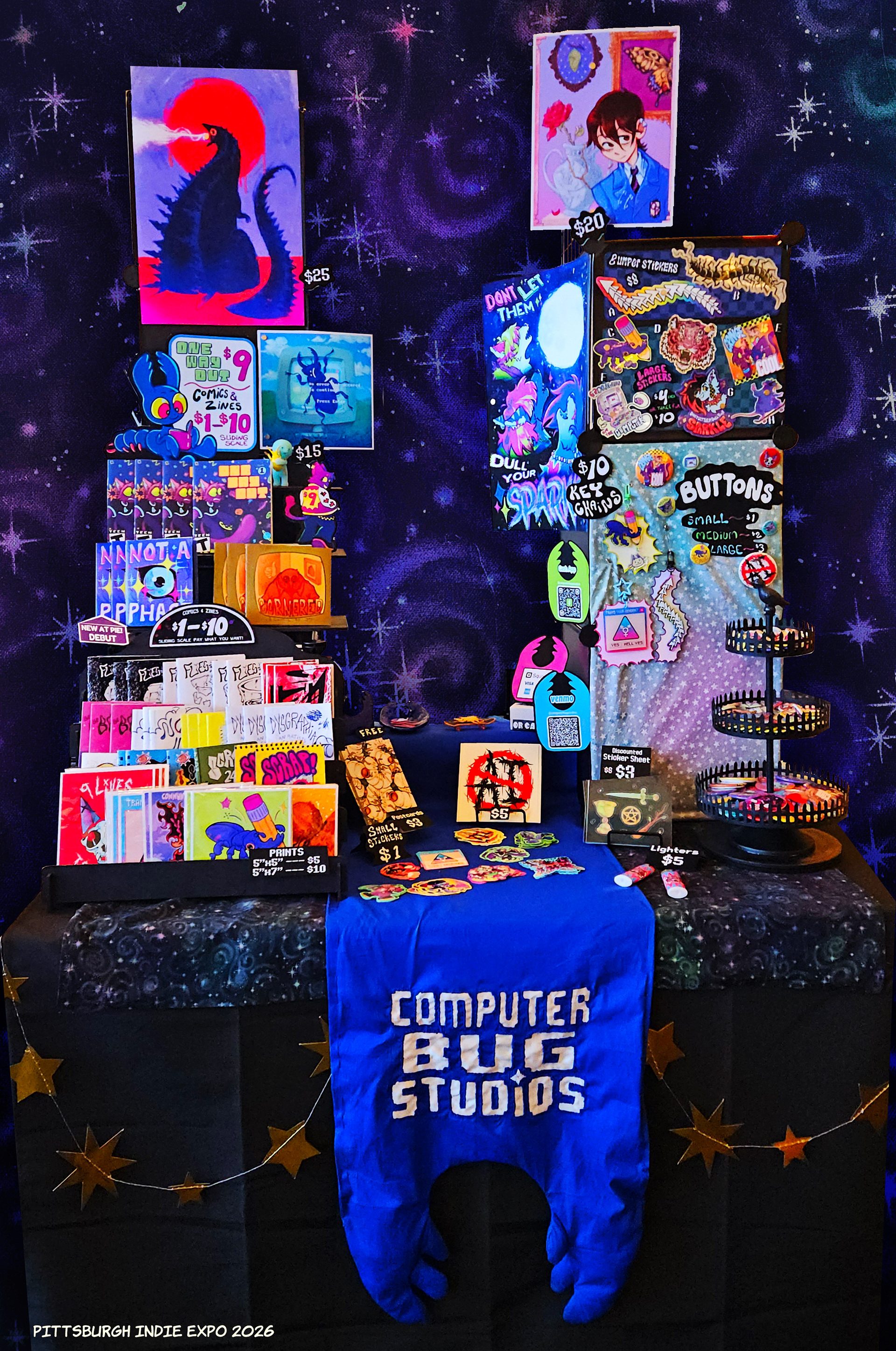 4'x3' TABLE PITTSBURGH INDIE EXPO 2026