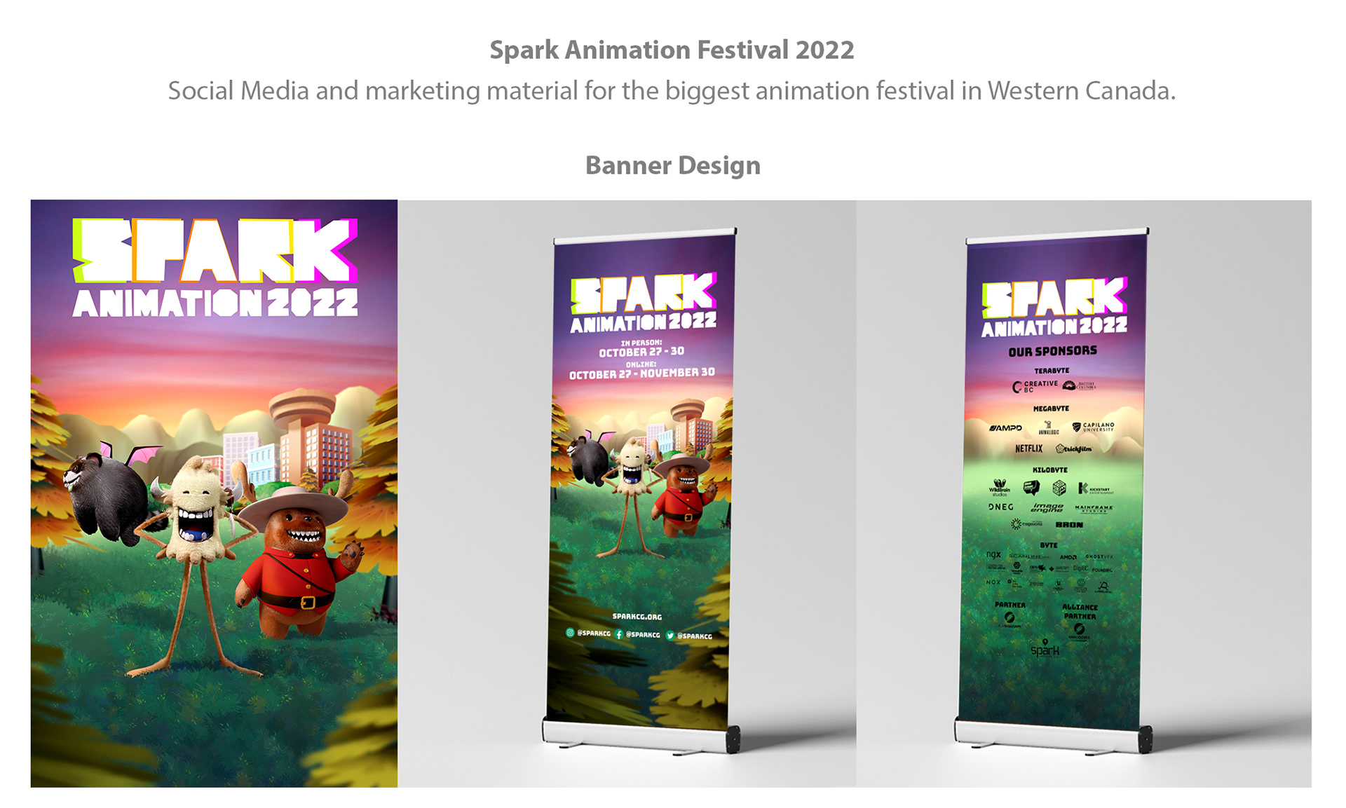 Spark Animation Festival 2022 - Poster and Banner Design