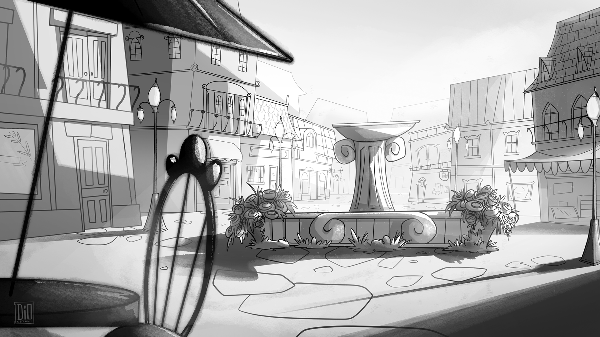 Background Design for a Personal Project - Reverse Angle
