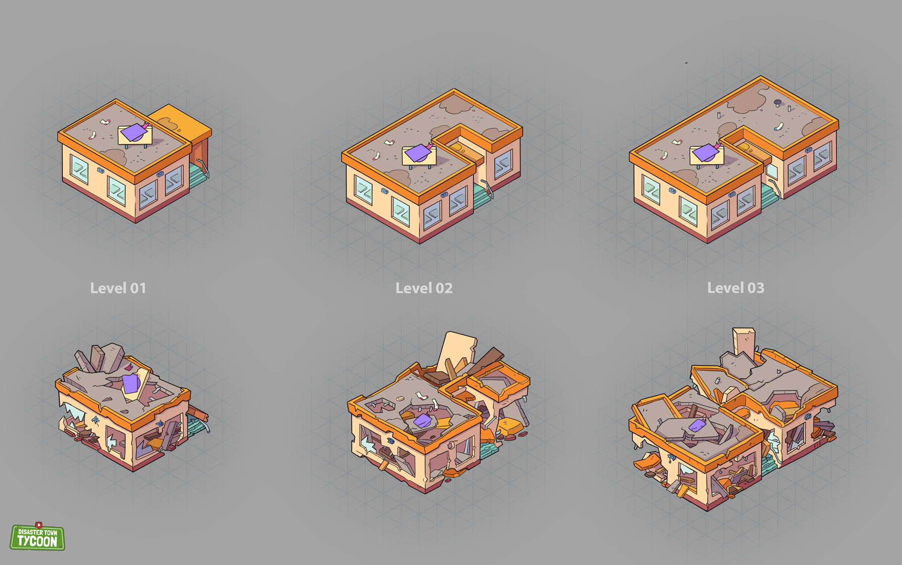 School Design Full and Destroyed Versions