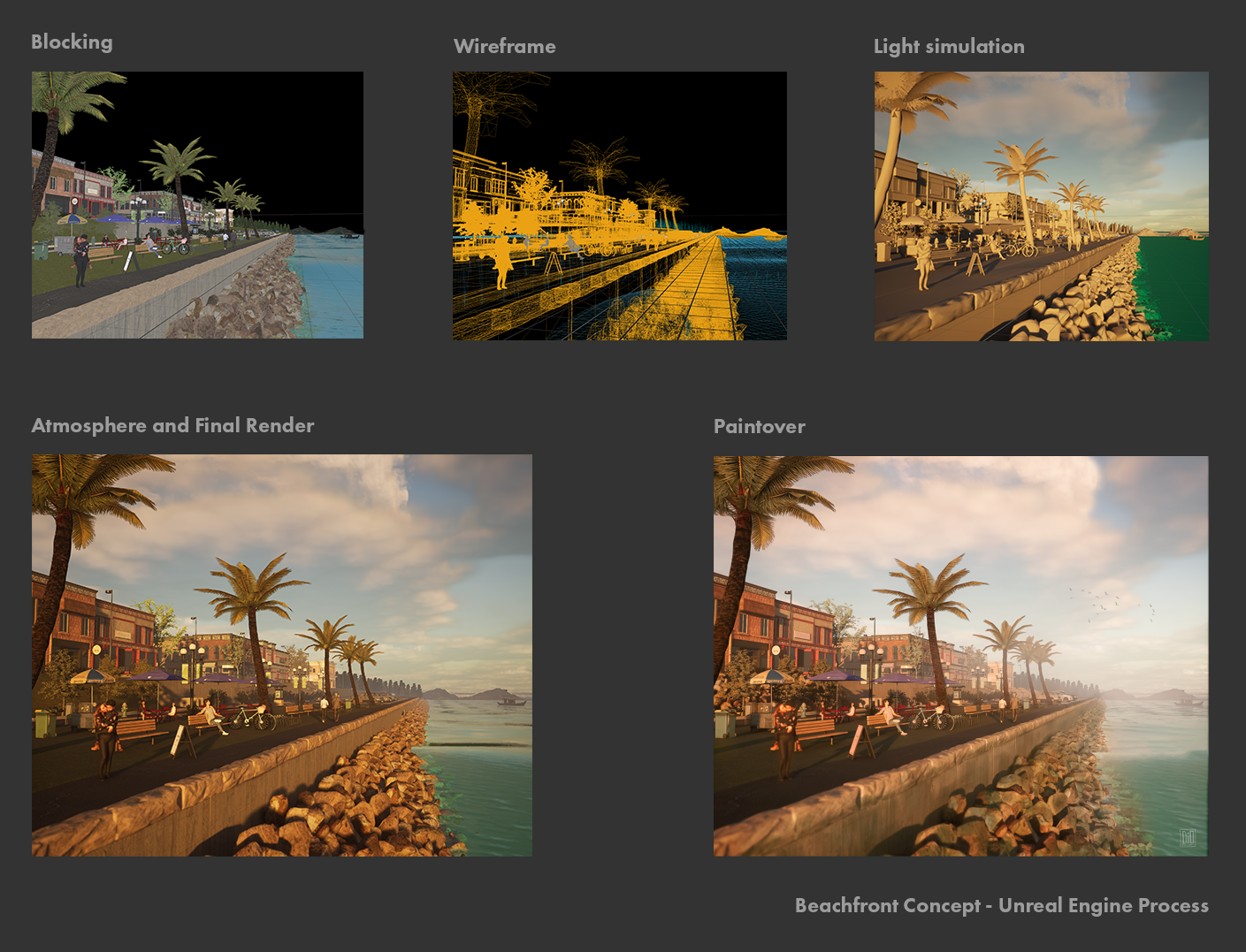 Beachfront Concept - Unreal Engine Process - 9h of work