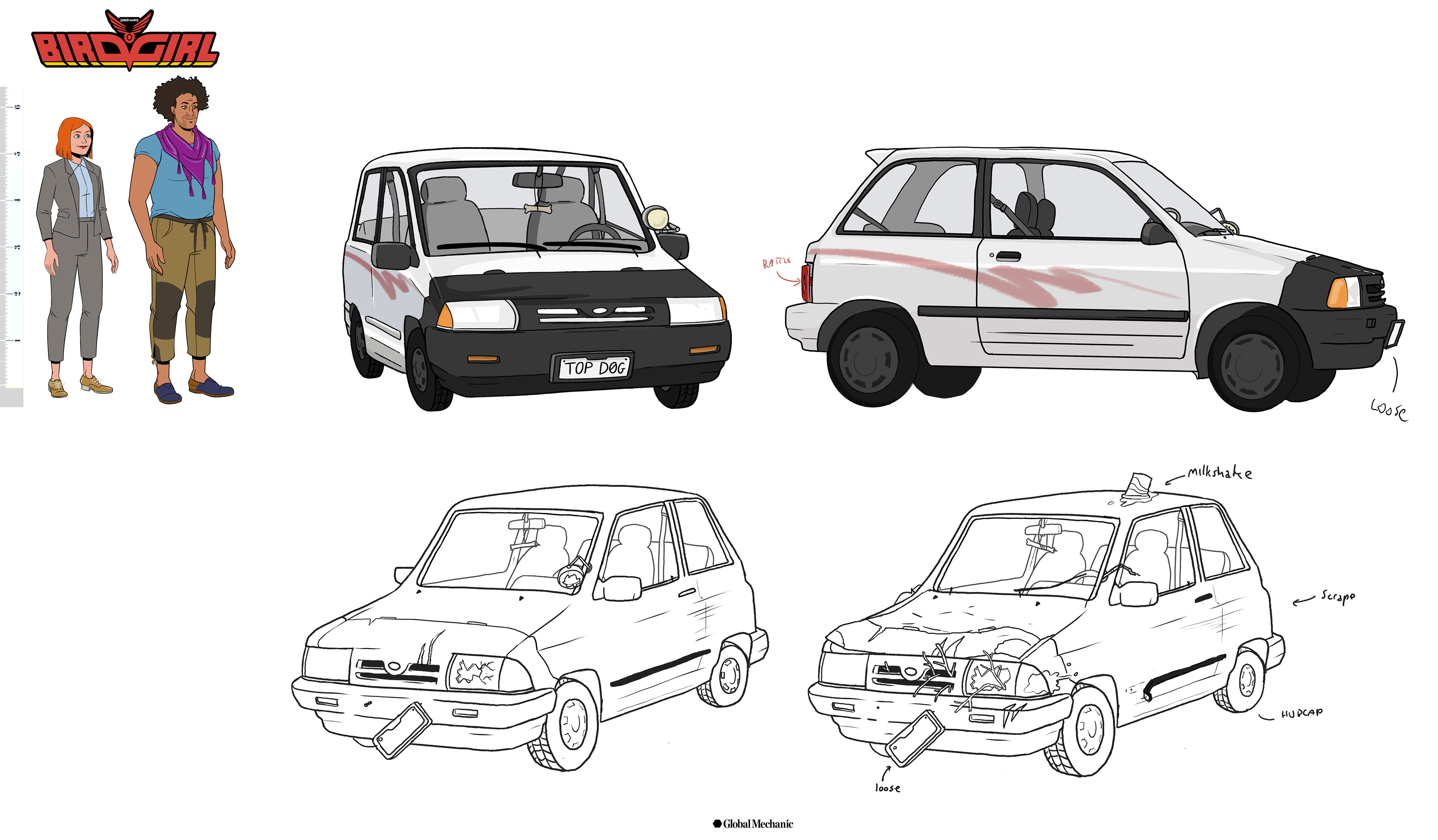 Bird Girl - Vehicle Design