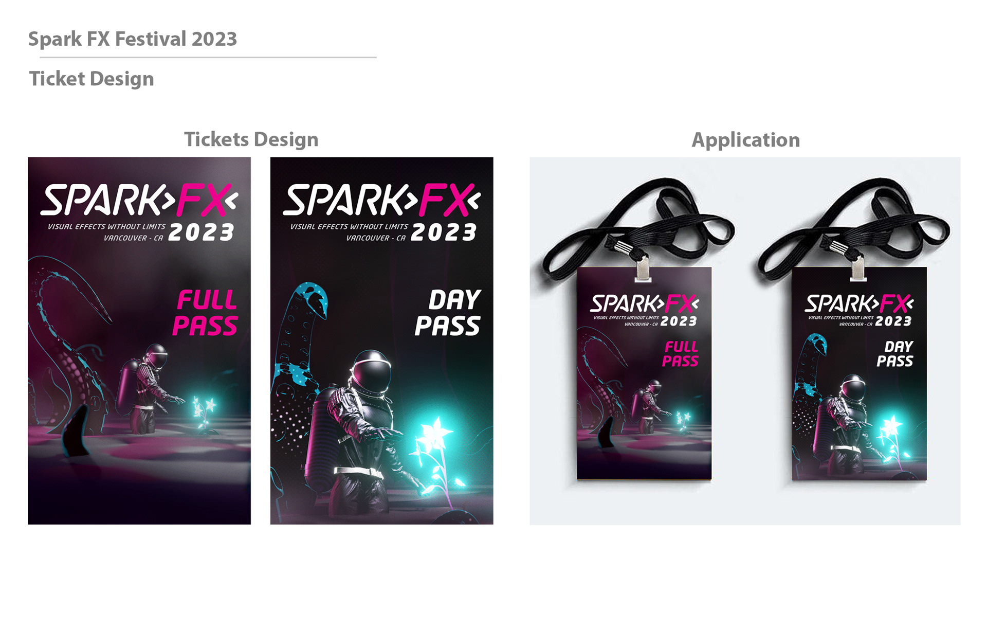 Spark FX Festival 2023 - Ticket Design