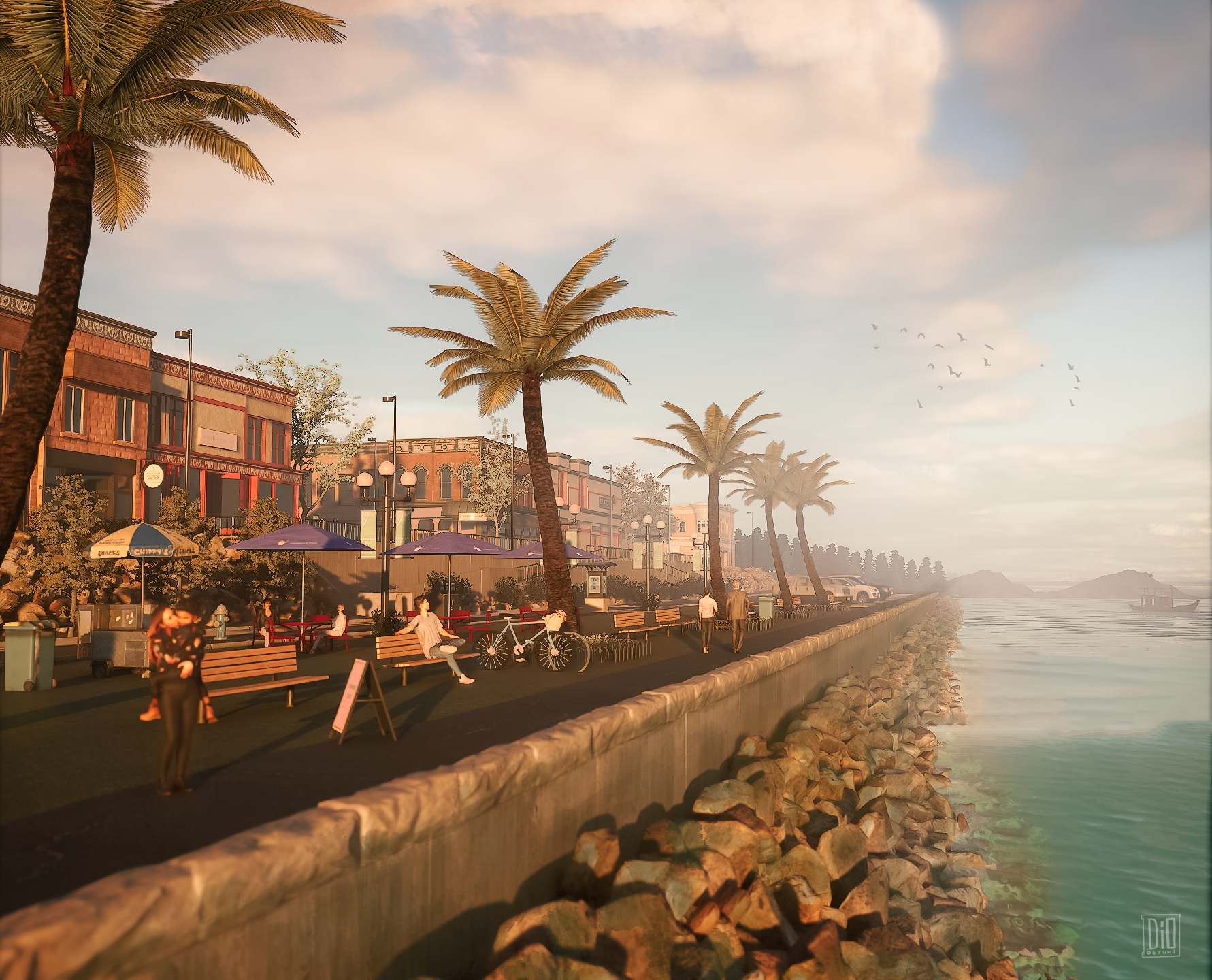 Beachfront Concept - Unreal Engine and Photoshop