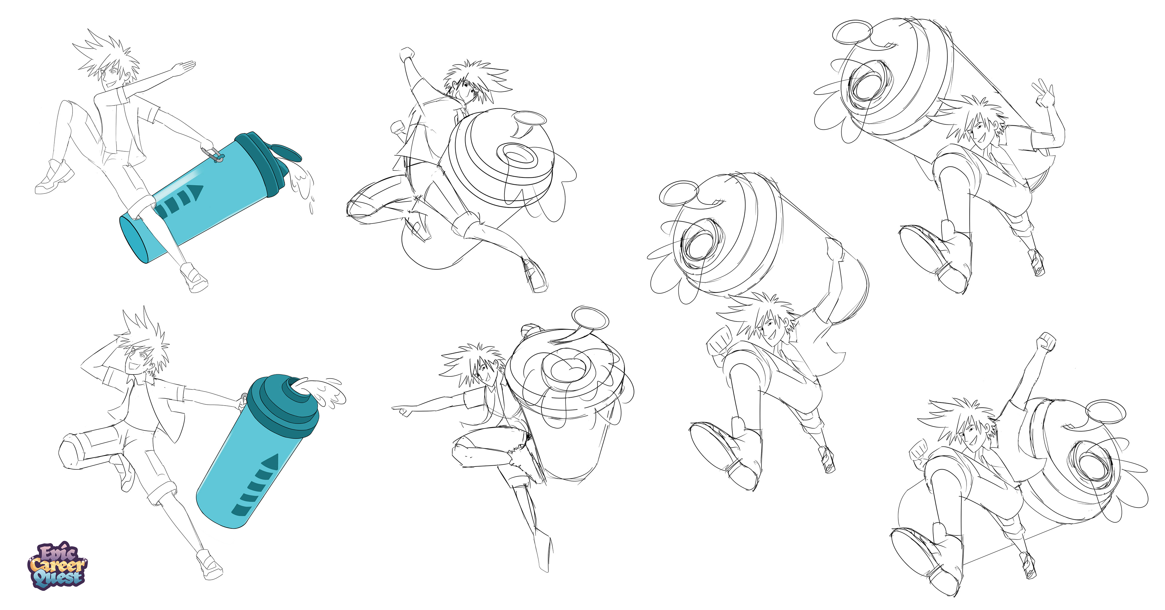 Character Pose Sketches