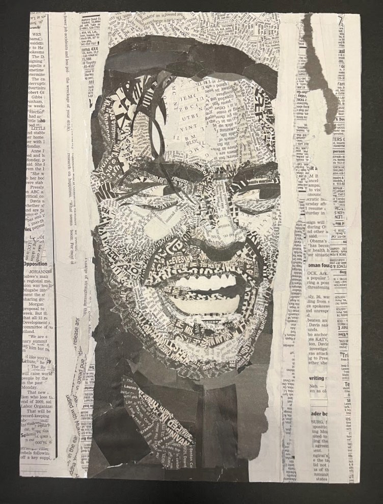newspaper collage