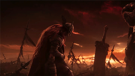 GIFs derived from the official Elden Ring trailer.