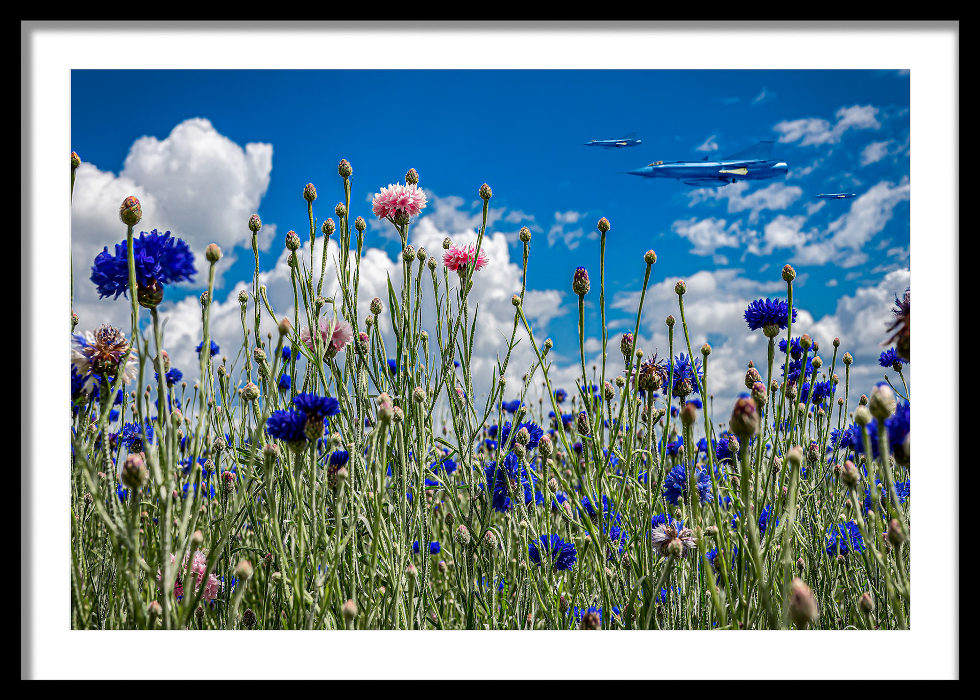 Himlen är oskyldigt blå....50 x 70 cm