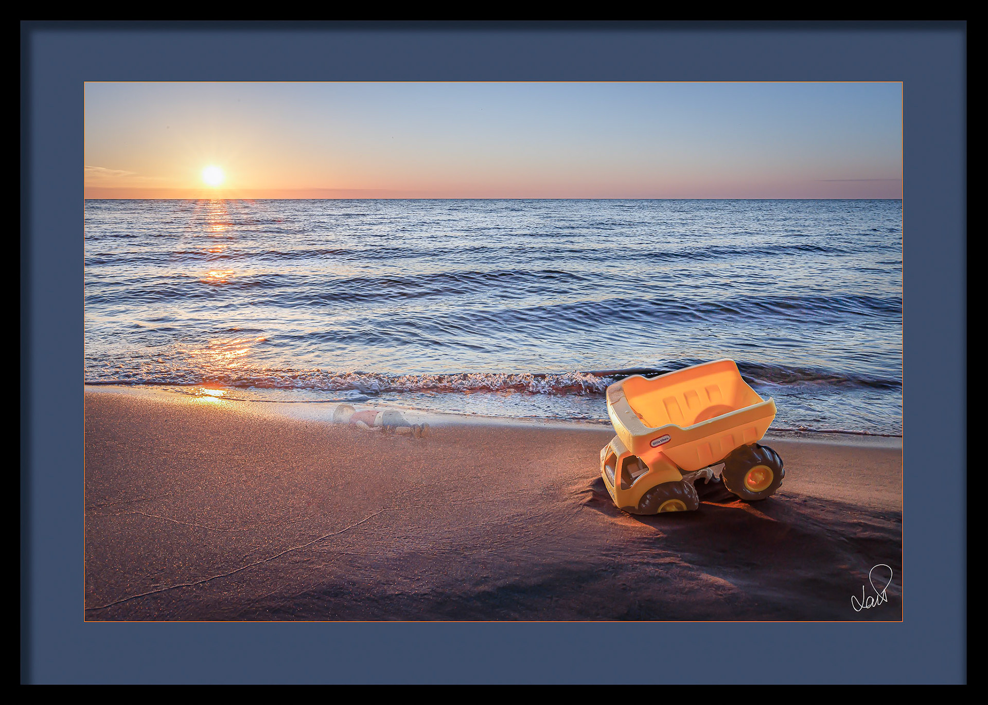 Alan har glömt sin lastbil....50 x 70 cm